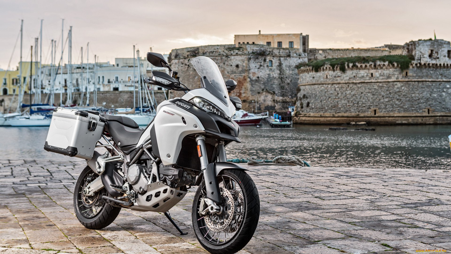2018, ducati, multistrada, 950, мотоциклы, ducati, пирс, побережье, multistrada, 950, 2018