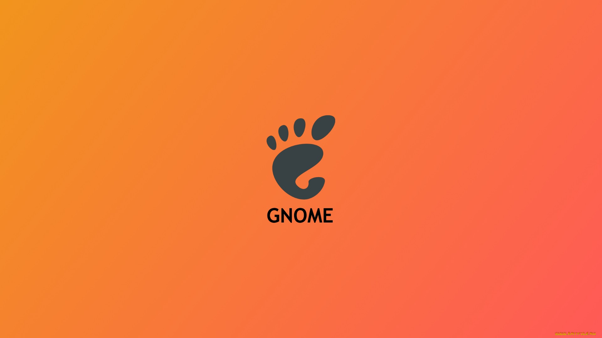 компьютеры, gnome, фон, логотип