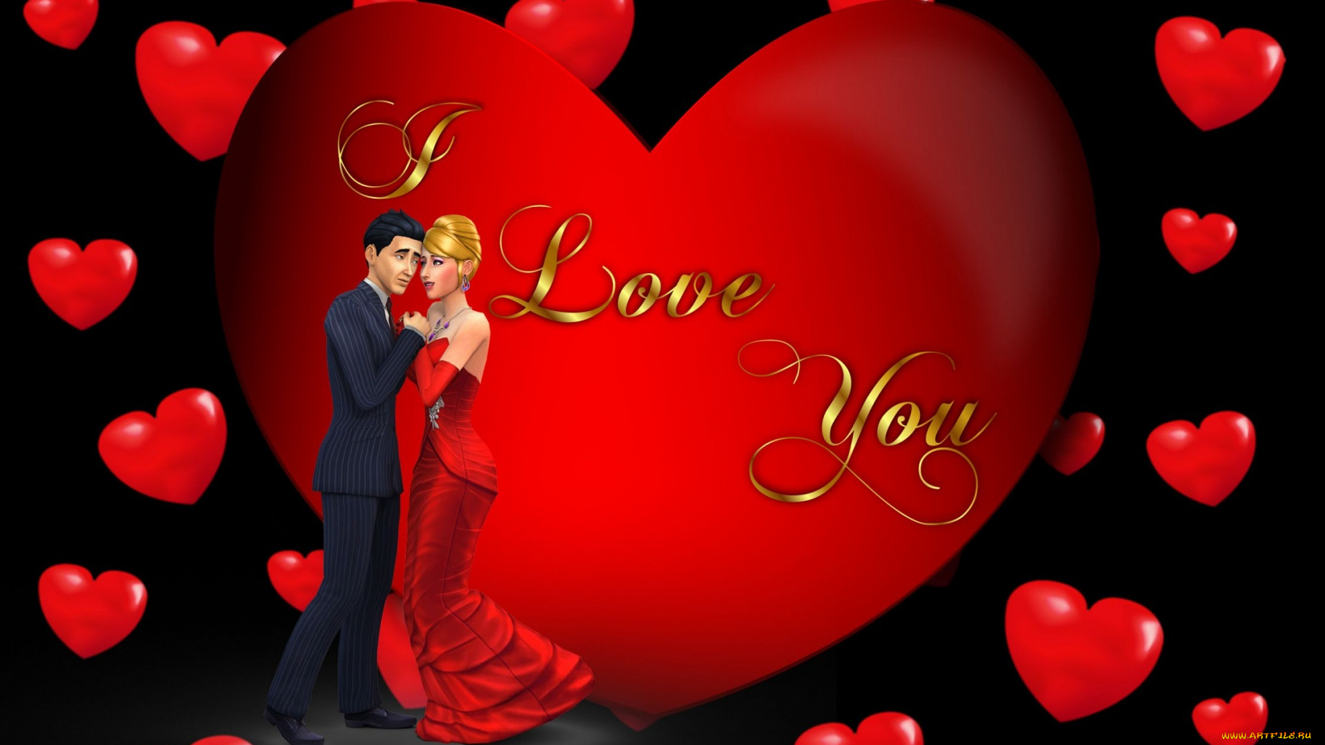 праздничные, день, святого, валентина, , сердечки, , любовь, сердечки, признание