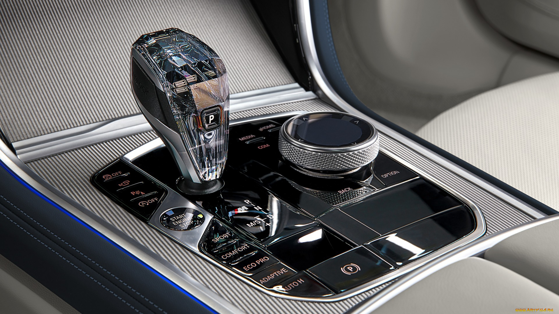 2020, bmw, 8, series, m850i, xdrive, gran, coupe, автомобили, интерьеры, интерьер, 2020, bmw, 8, series, m850i, xdrive, gran, coupe, рычаг, скоростей, салон