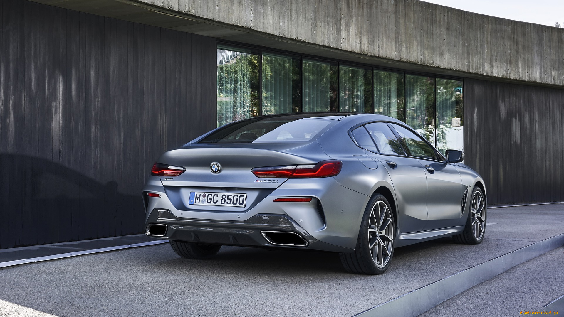 2020, bmw, 8, series, m850i, xdrive, gran, coupe, автомобили, bmw, вид, сзади, 8, series, m850i, xdrive, gran, coupe