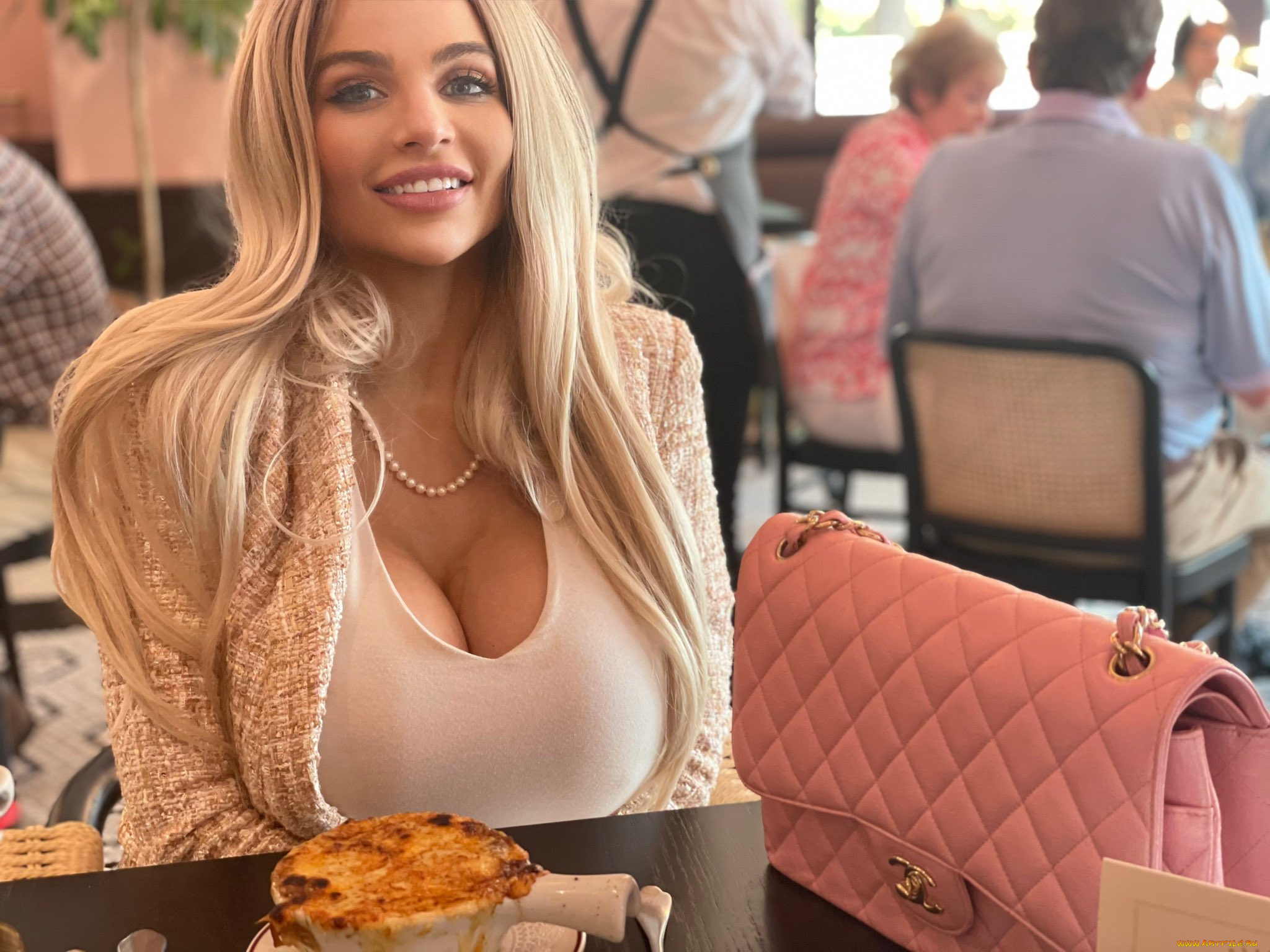 девушки, katy, ann, katy, ann, блондинка, улыбка, сумка