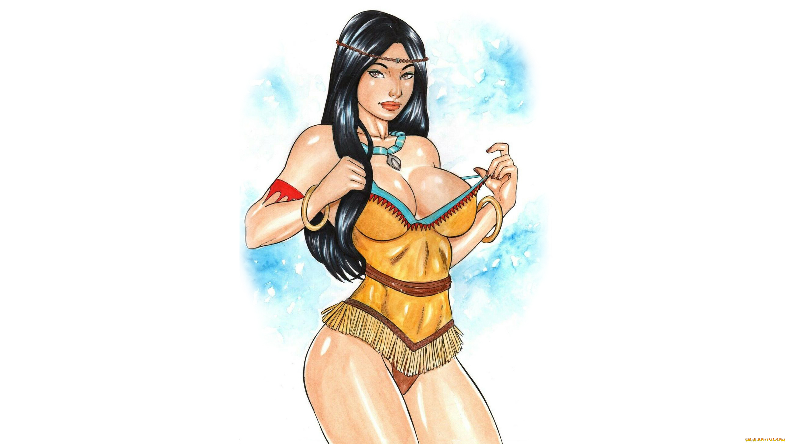 рисованное, elberty, oliveira, девушка, фон, взгляд