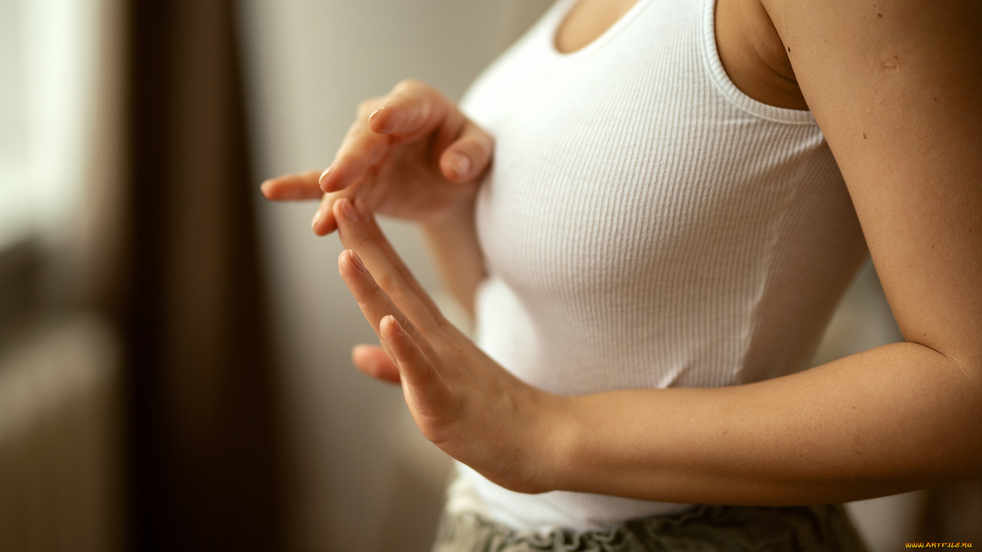 девушки, -, женские, прелести, бюст