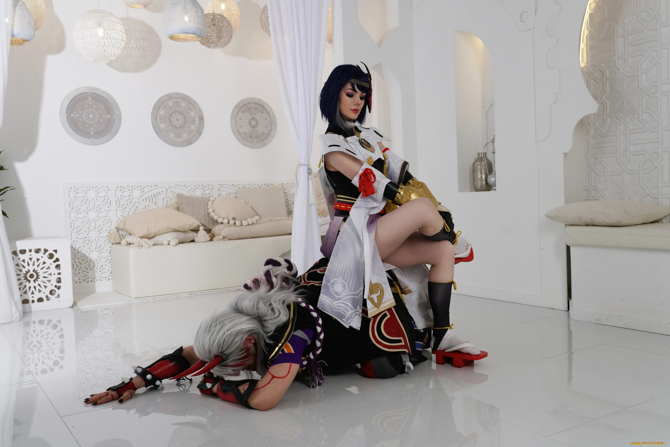 разное, мужчина, женщина, девушка, парень, косплей, итто, сара