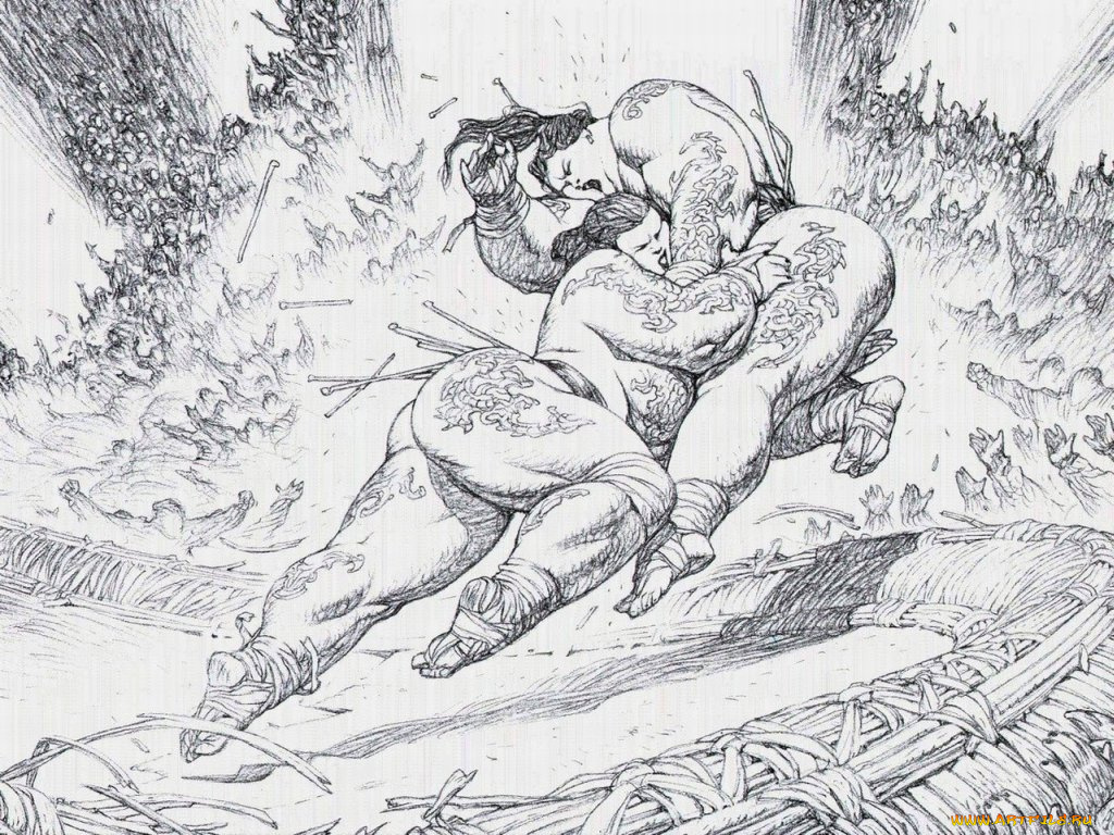 рисованные, люди