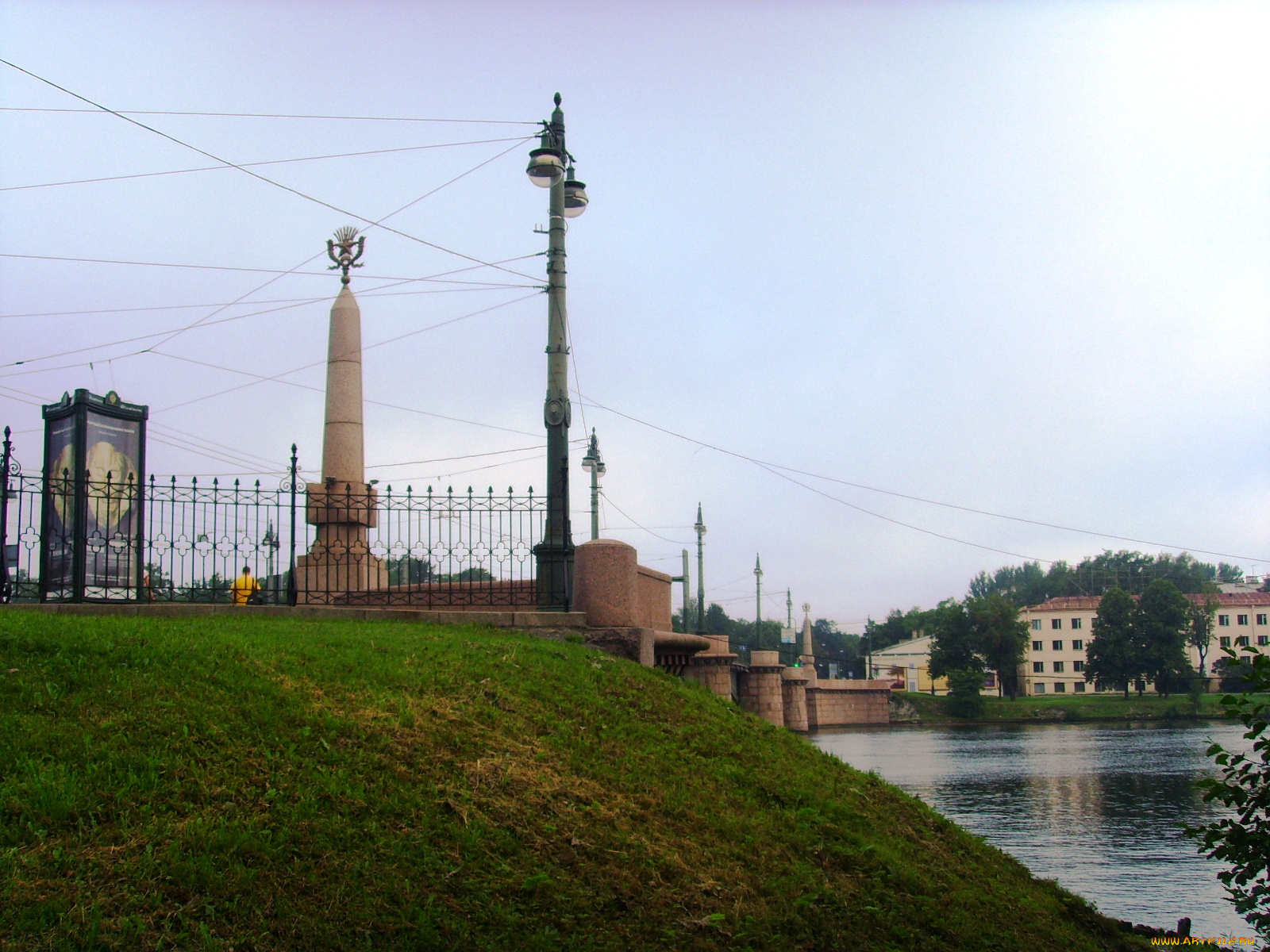 хмурое, утро, города, мосты
