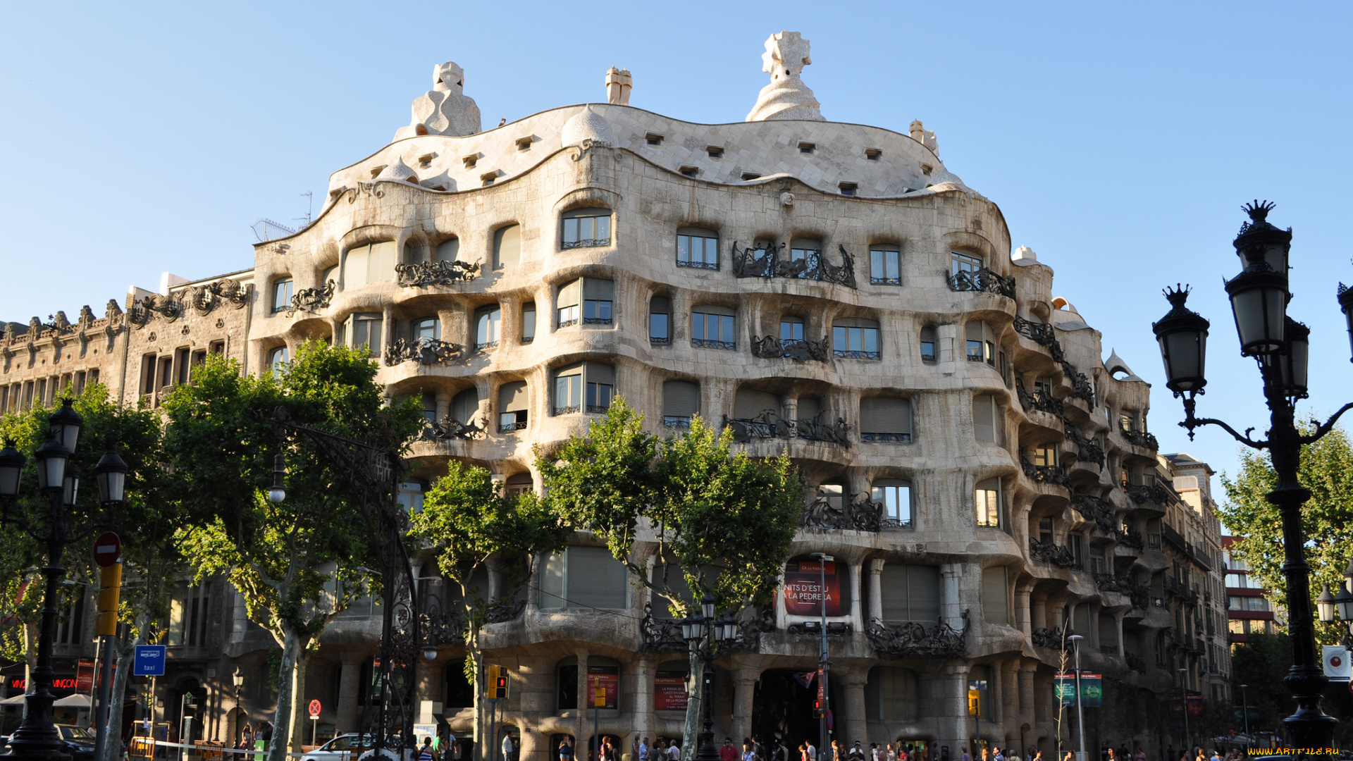 casa, mila, barcelona, 8203, spain, города, барселона, испания, la, pedrera, antoni, gaudi