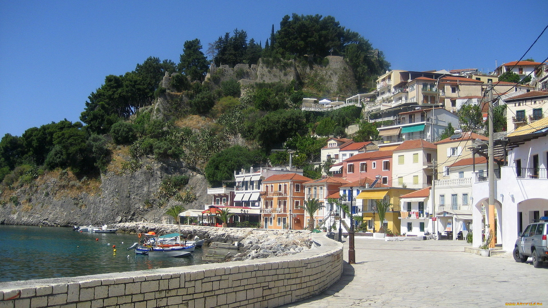 парга, греция, города, улицы, площади, набережные