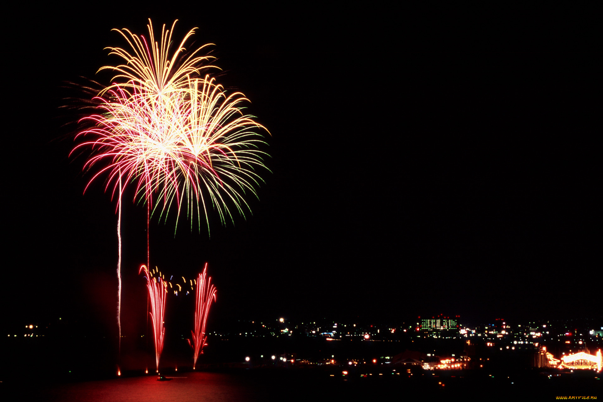 разное, салюты, фейерверки, салют