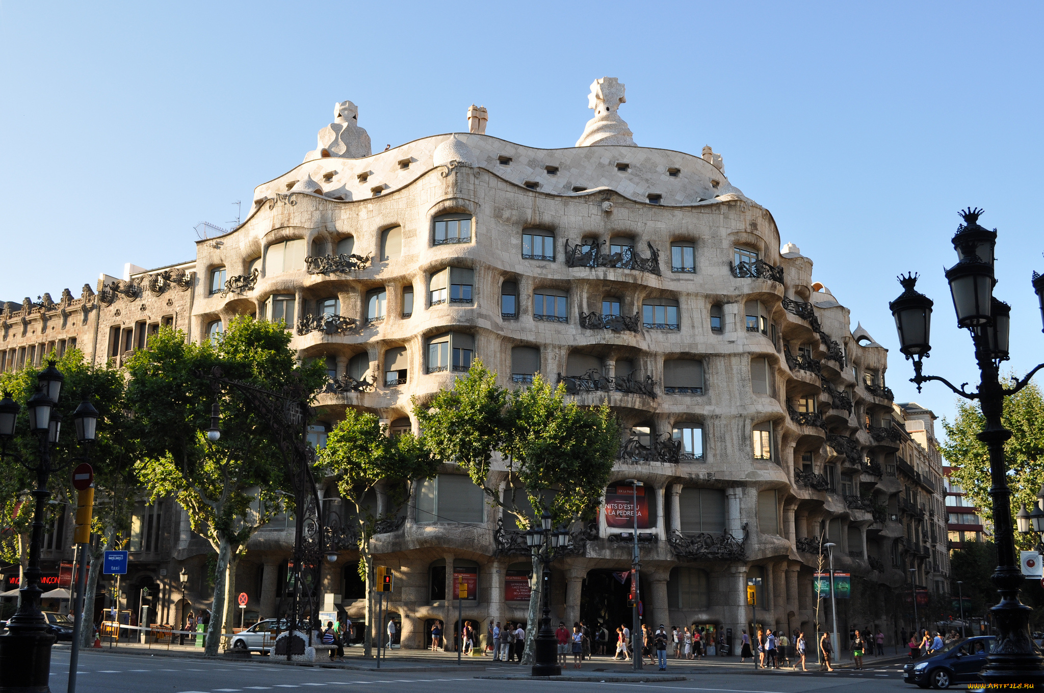 casa, mila, barcelona, 8203, spain, города, барселона, испания, la, pedrera, antoni, gaudi