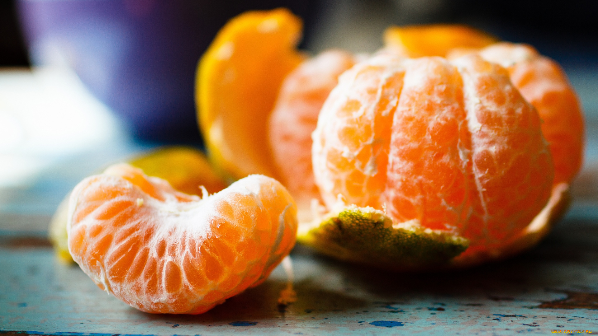 еда, цитрусы, мандарин