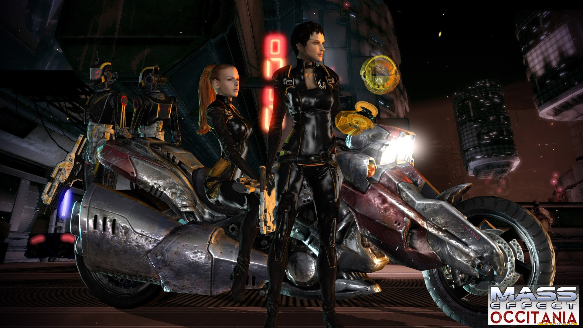 mass, effect, occitania, видео, игры, dae, hyun, and, cassius, мотоцикл, девушки