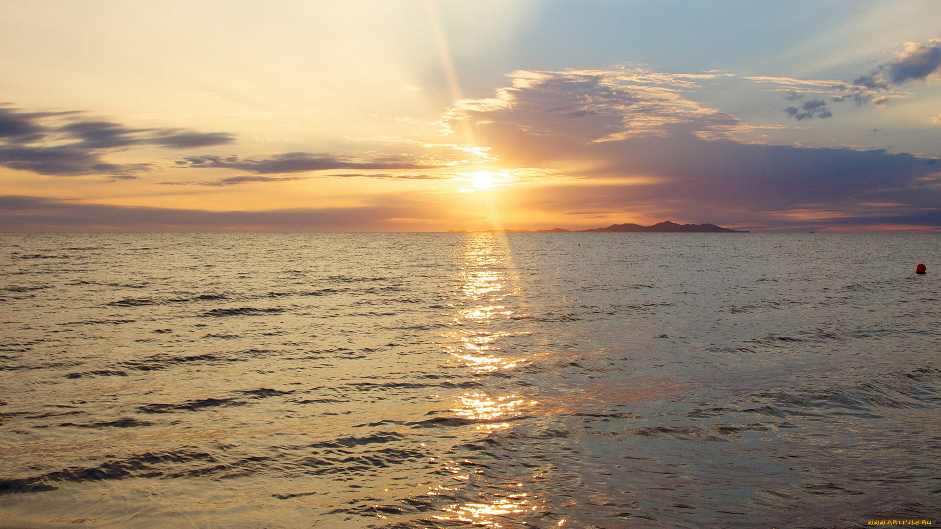 природа, восходы, закаты, море, закат