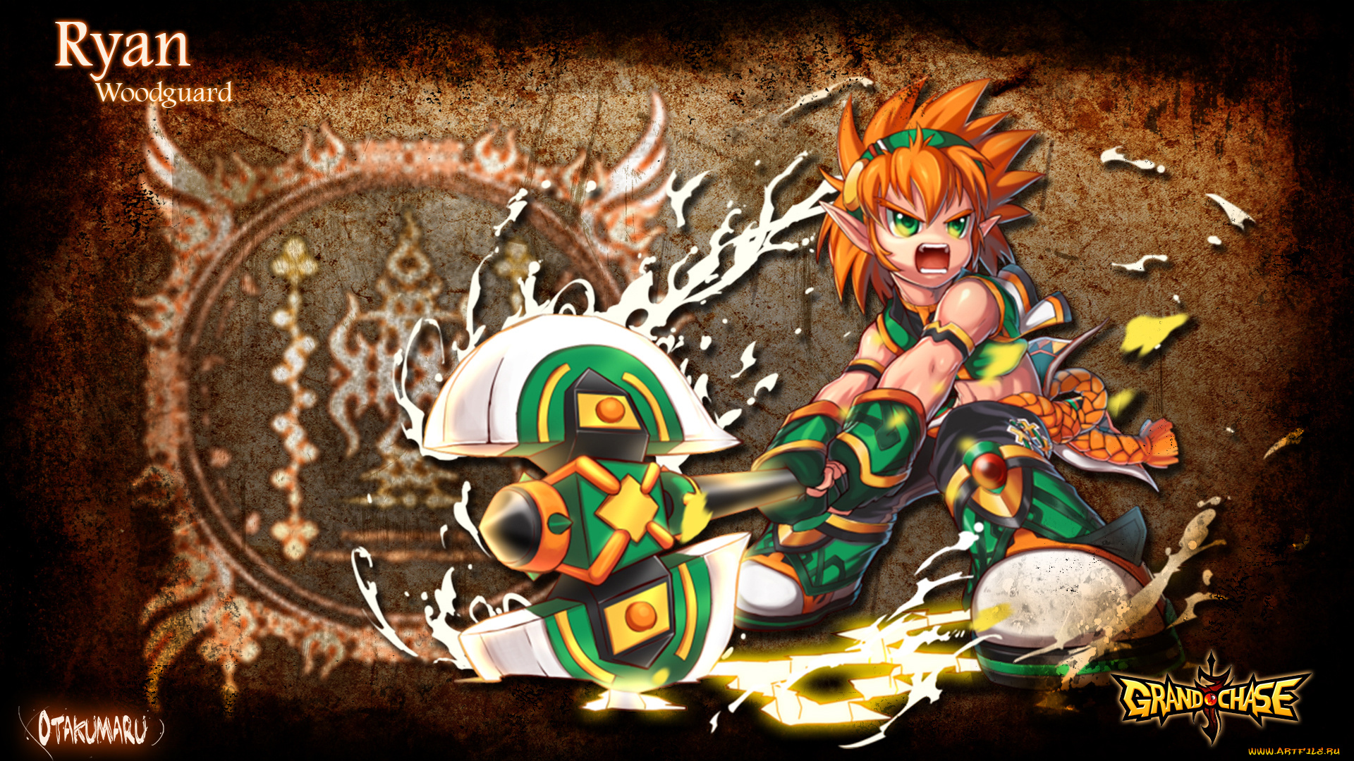 видео, игры, grand, chase, секира, атака