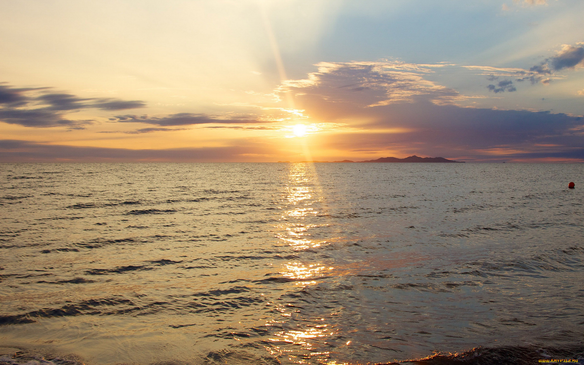 природа, восходы, закаты, море, закат