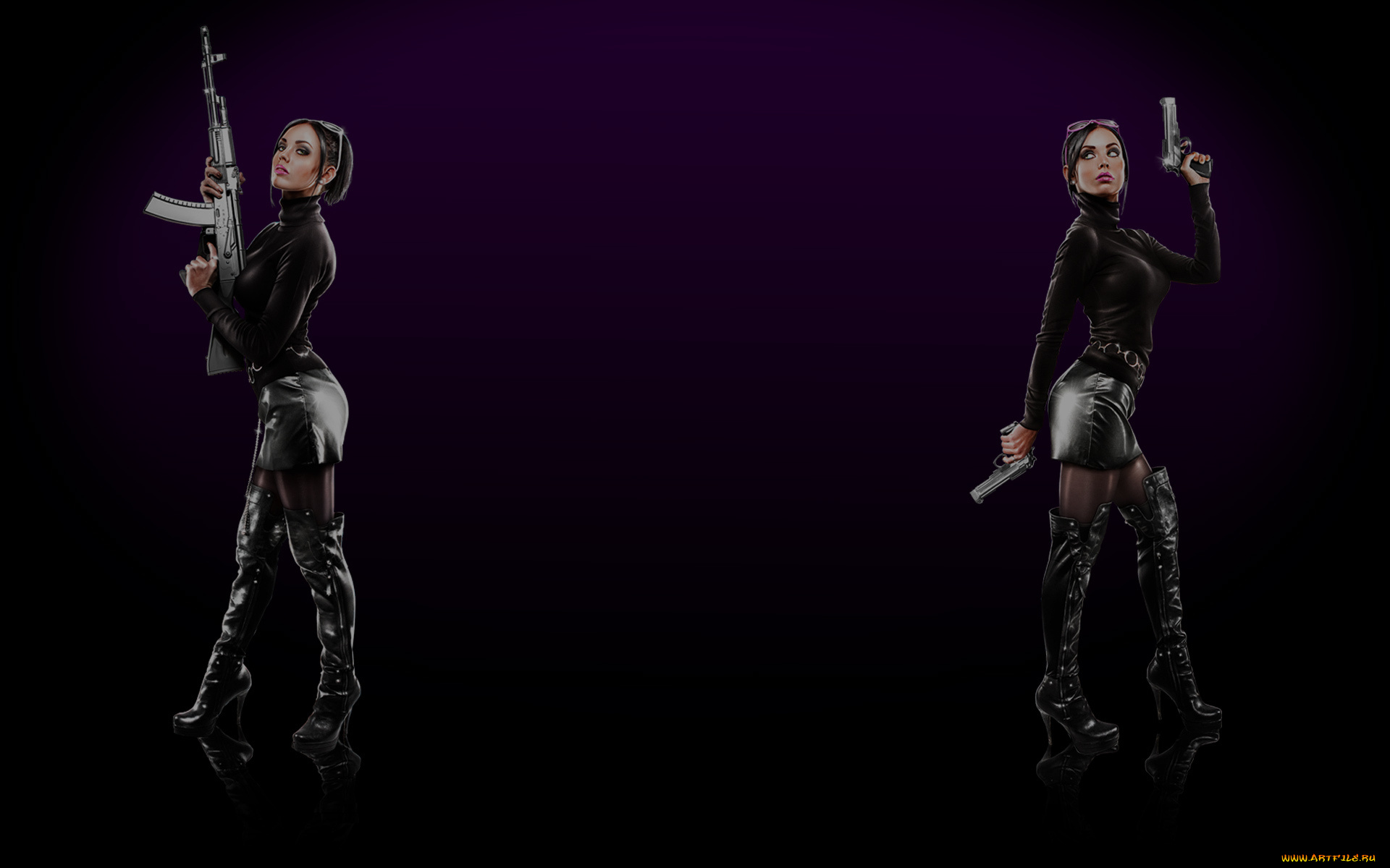 видео, игры, saints, row, the, third, оружие, девушки