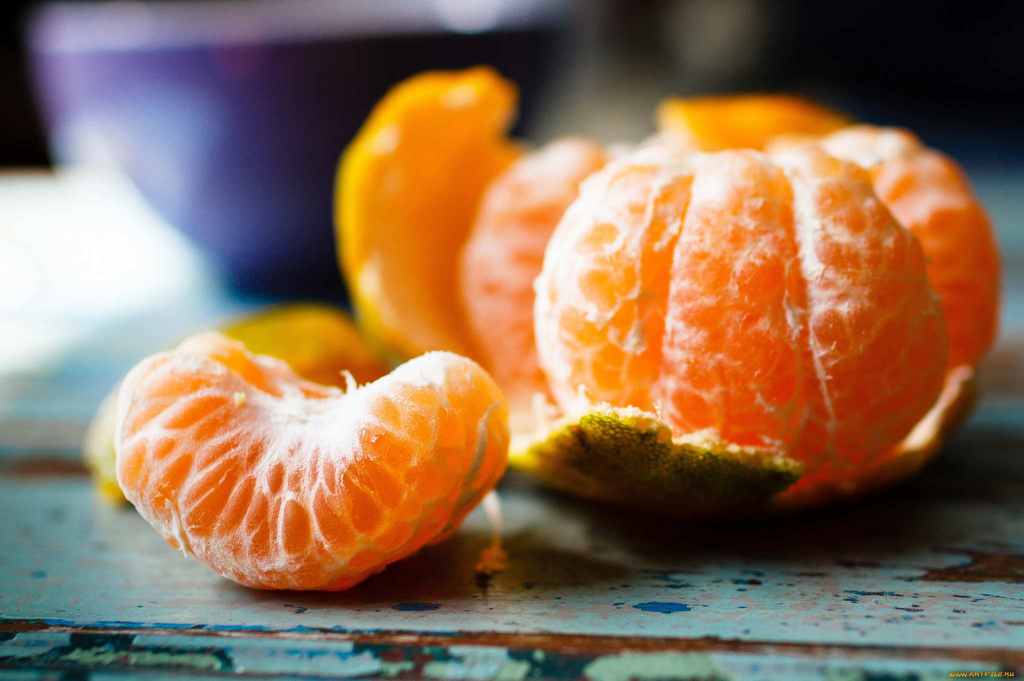 еда, цитрусы, мандарин