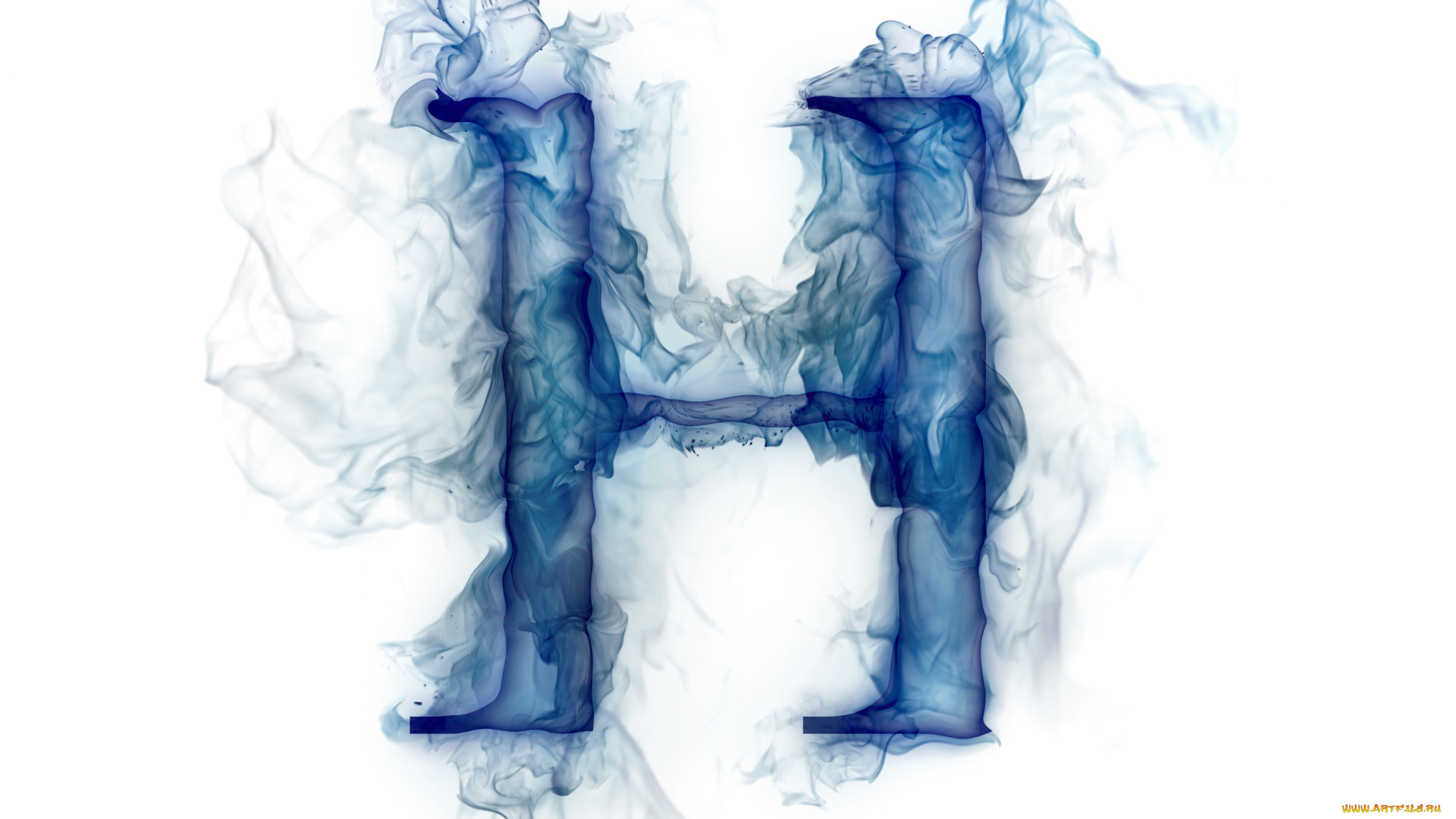 3д, графика, другое, , other, буква, литера, дым, газ, h