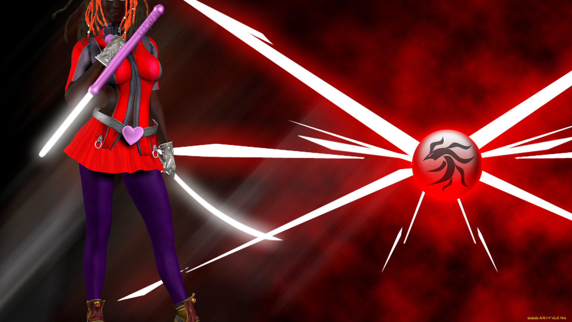 3д, графика, фантазия, , fantasy, взгляд, девушка