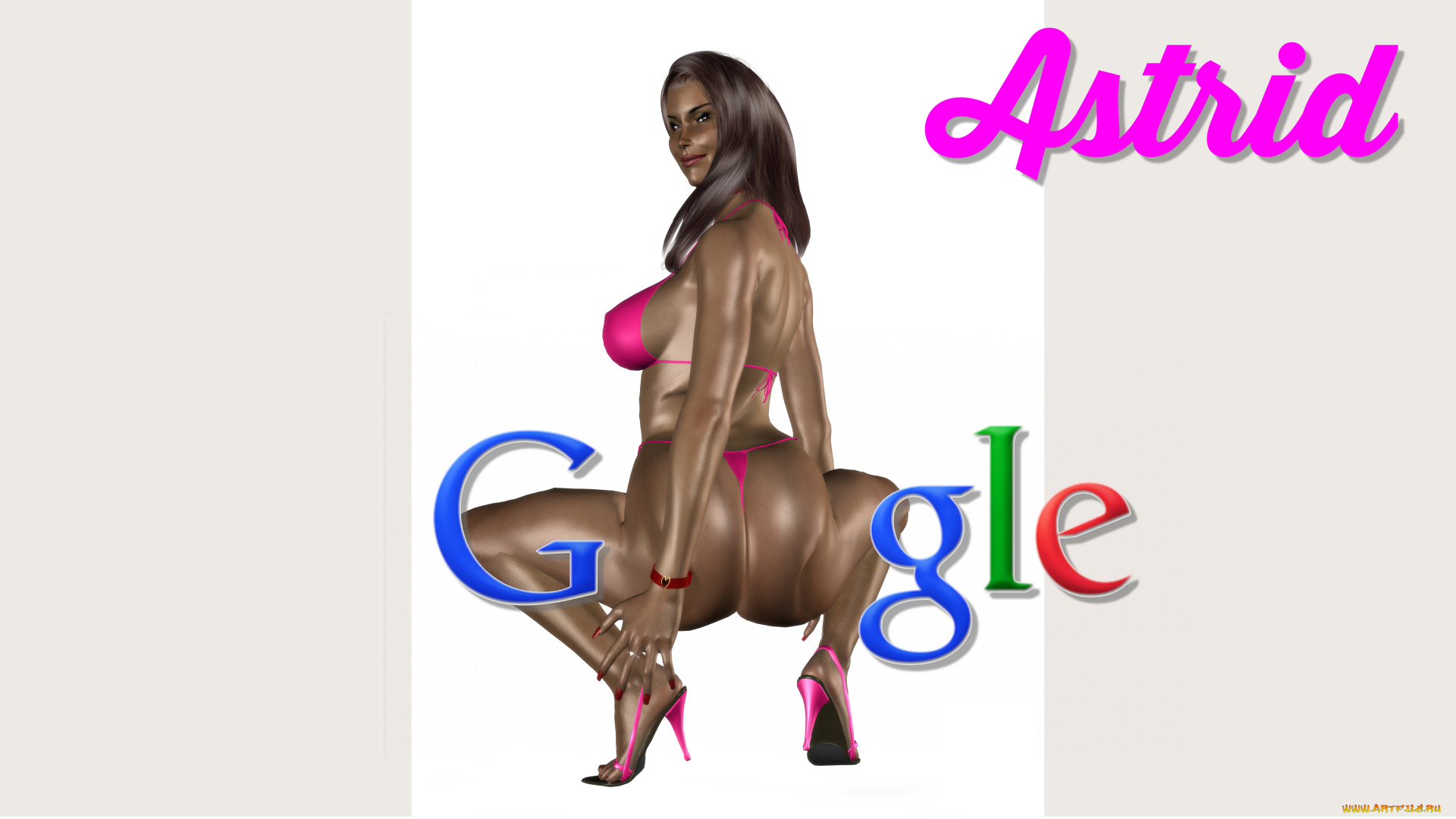 3д, графика, юмор, , humor, девушка, взгляд