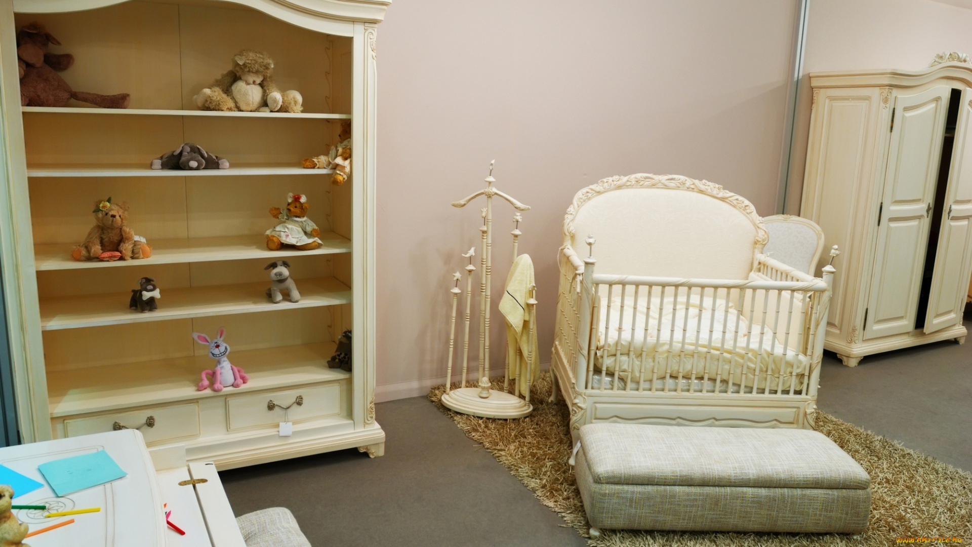 интерьер, детская, комната, детская, игрушки, дизайн