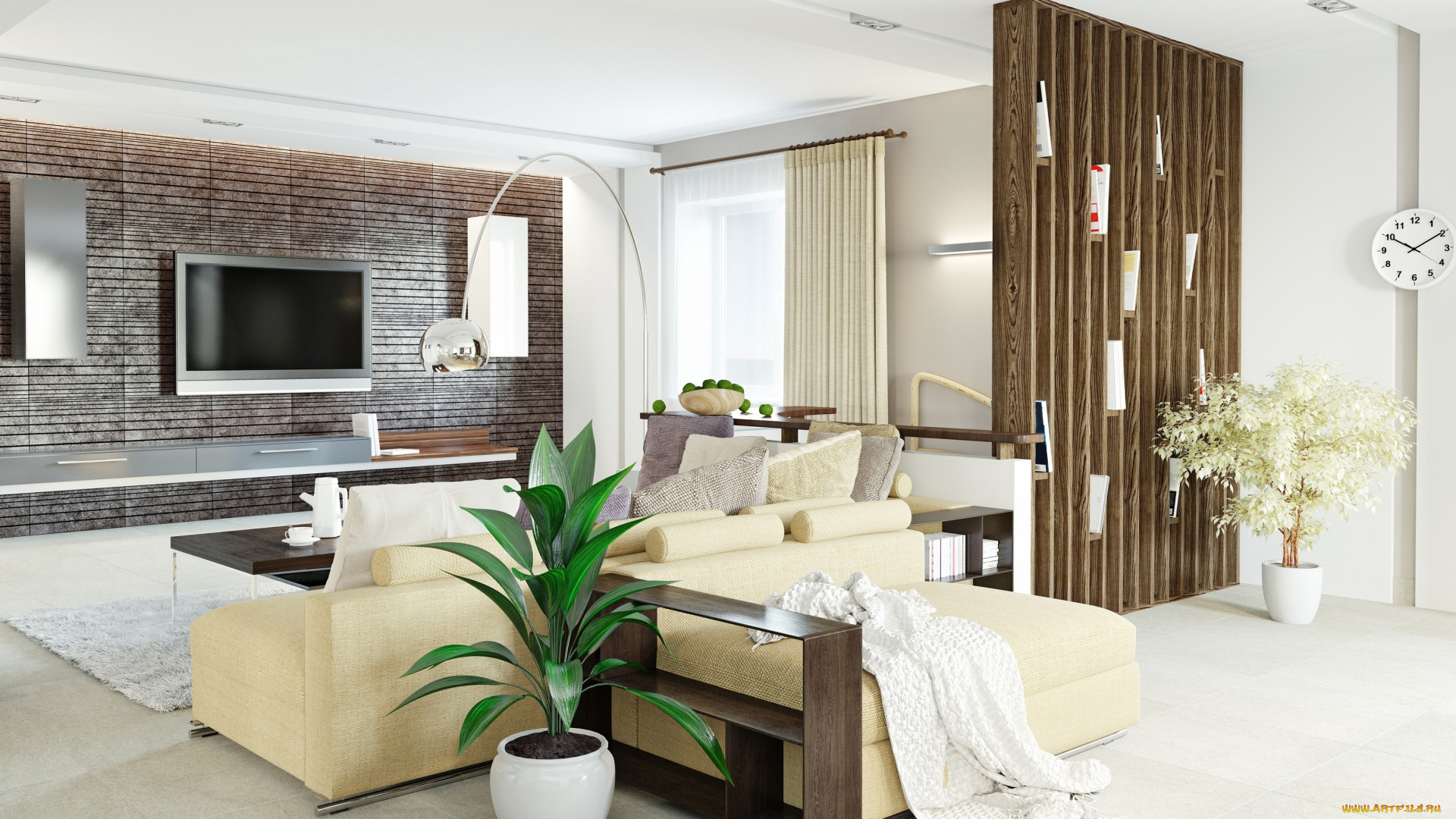 интерьер, гостиная, оформление, дизайн, мебель, цветы