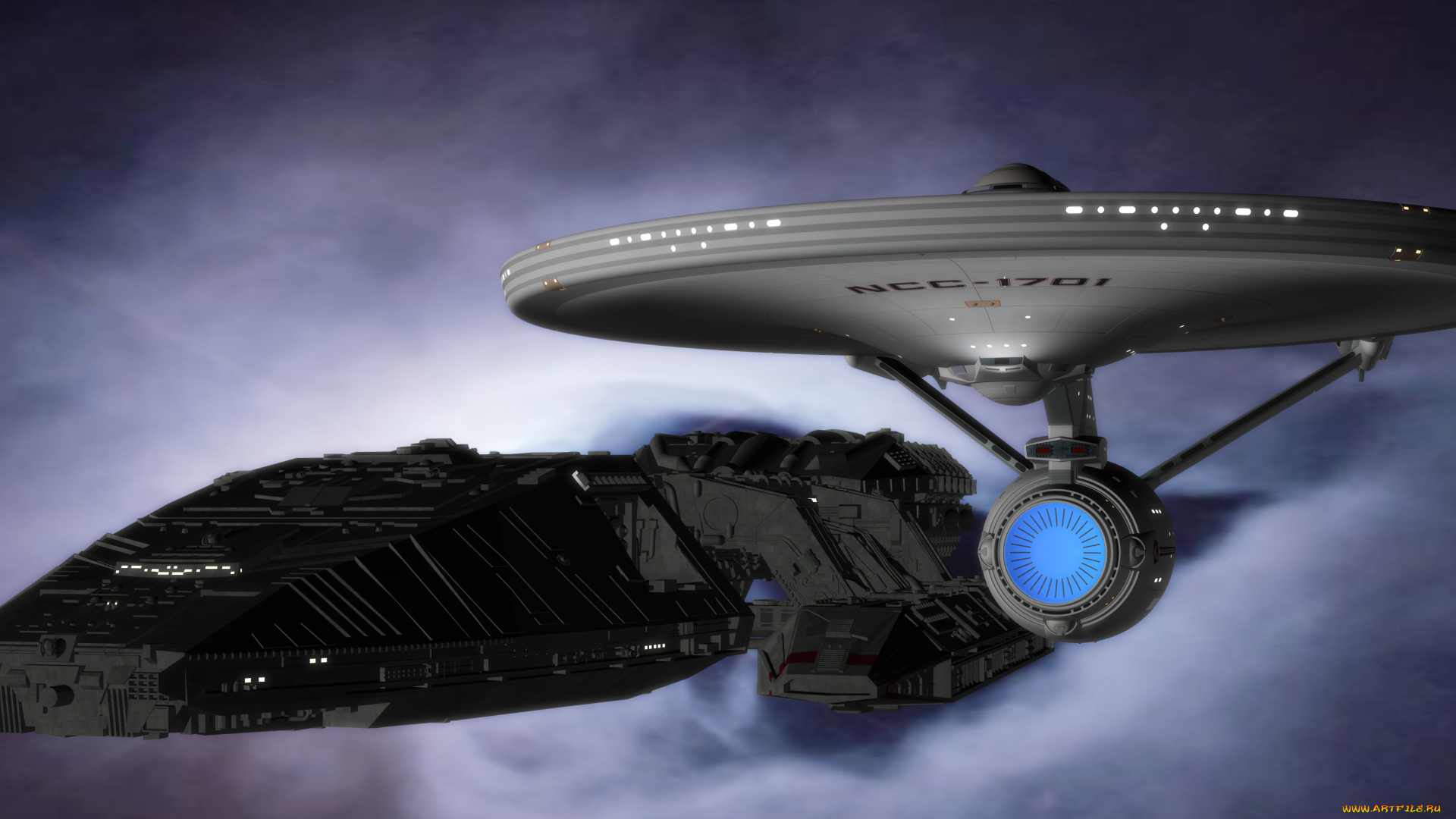 космос, арт, космический, корабль, вселенная, звезды