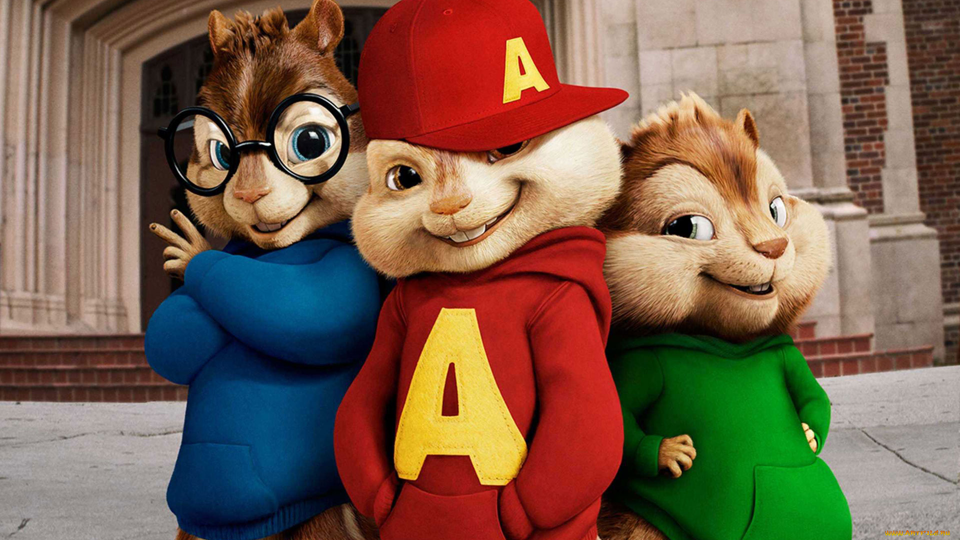 мультфильмы, alvin, and, the, chipmunks, бурундуки