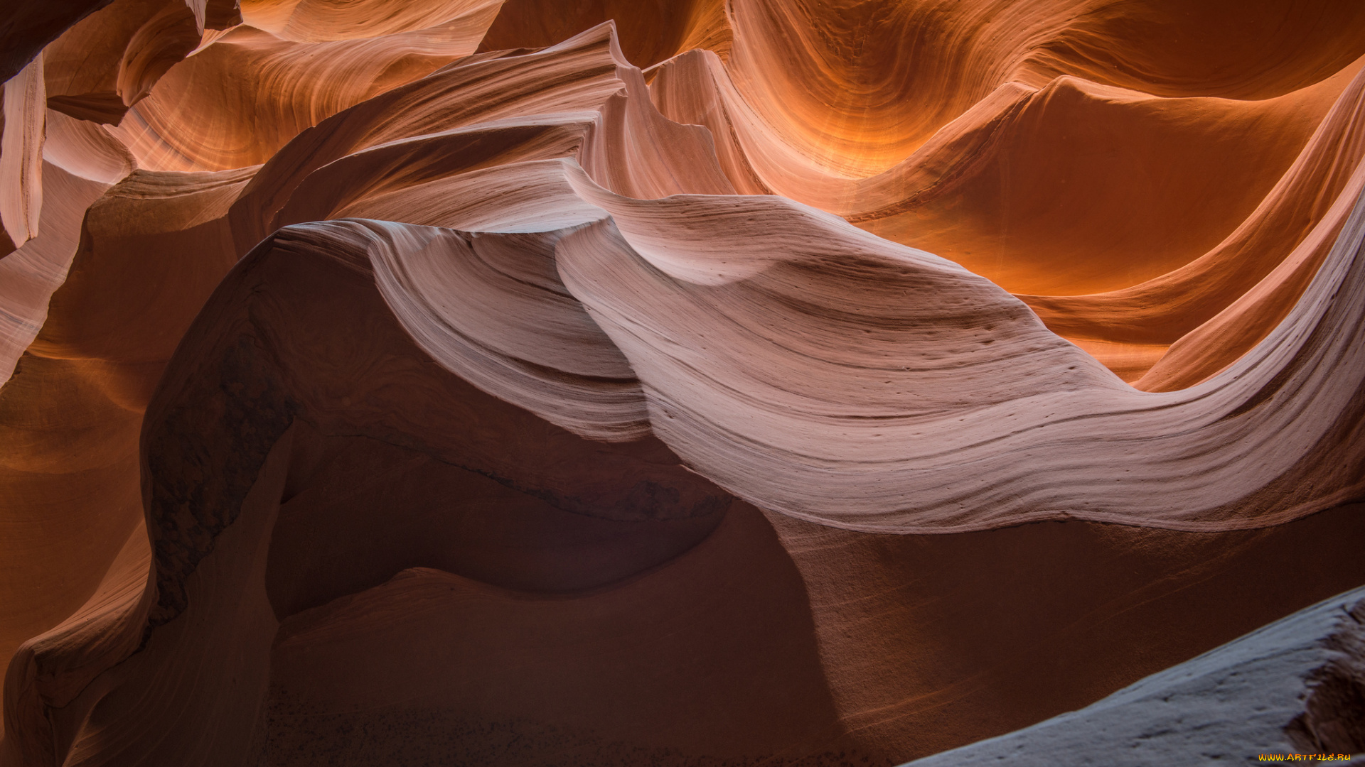 природа, горы, сша, скалы, каньон, антилопы, аризона