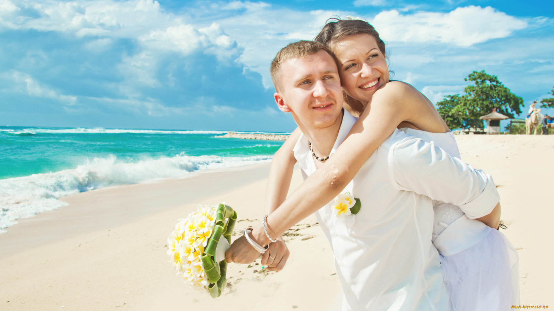 разное, мужчина, женщина, beach, bouquet, sea, букет, влюбленная, пара, пляж, море, couple, in, love