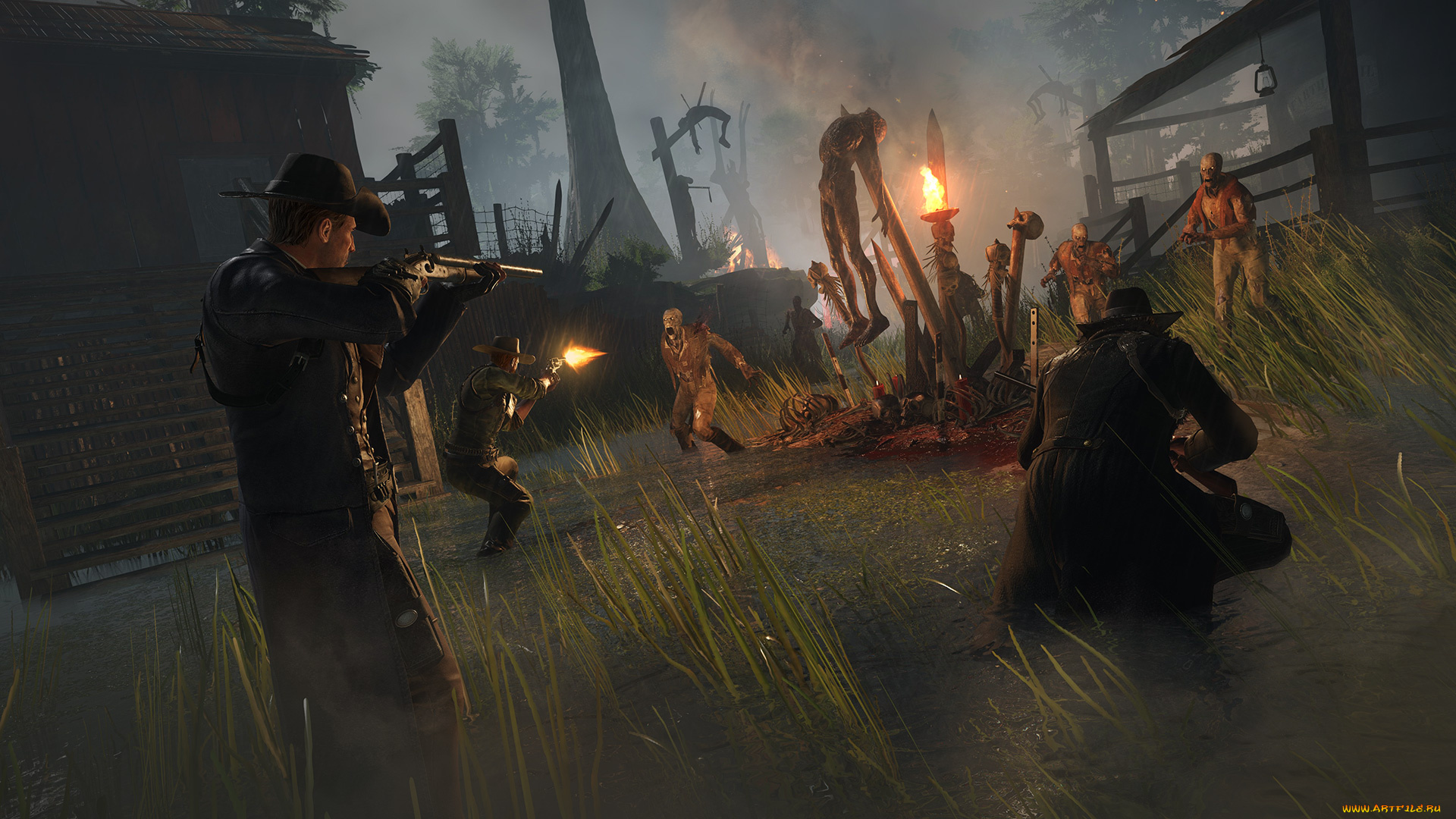 видео, игры, hunt, , horrors, of, the, gilded, age, horrors, of, the, gilded, age, ужасы, позолоченного, века, онлайн, экшен, шутер