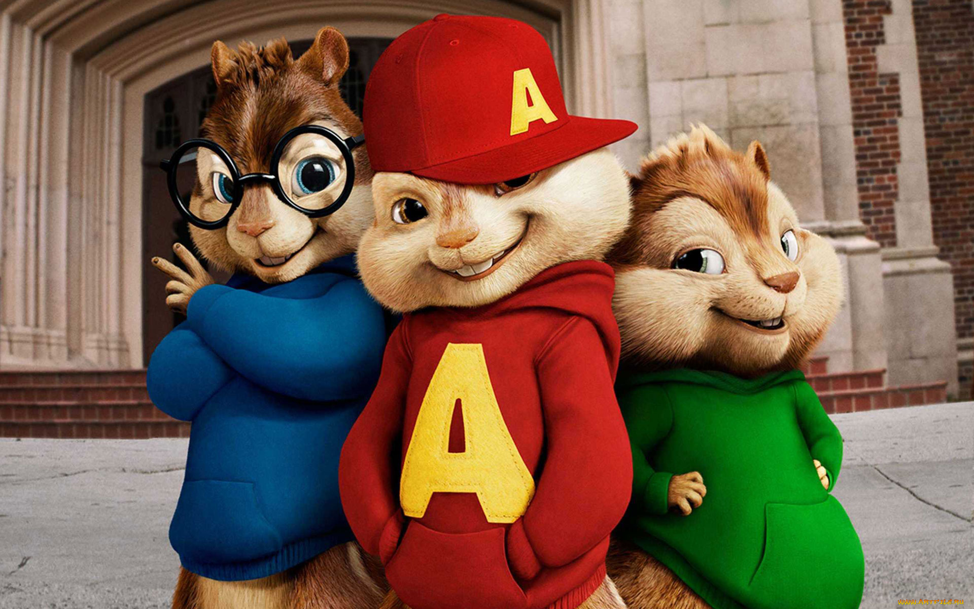 мультфильмы, alvin, and, the, chipmunks, бурундуки