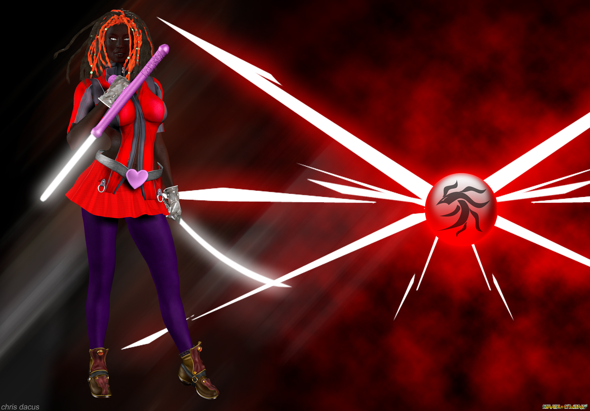 3д, графика, фантазия, , fantasy, взгляд, девушка