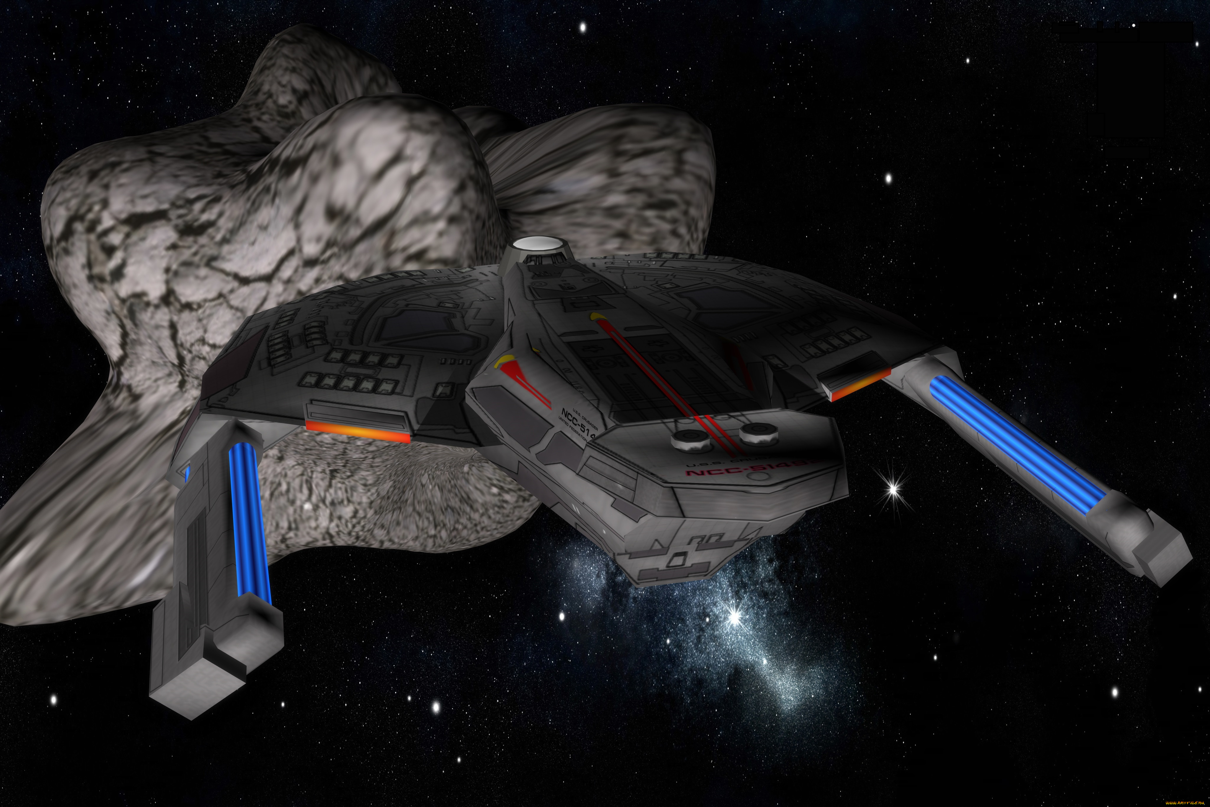 космос, арт, космический, корабль, вселенная, звезды