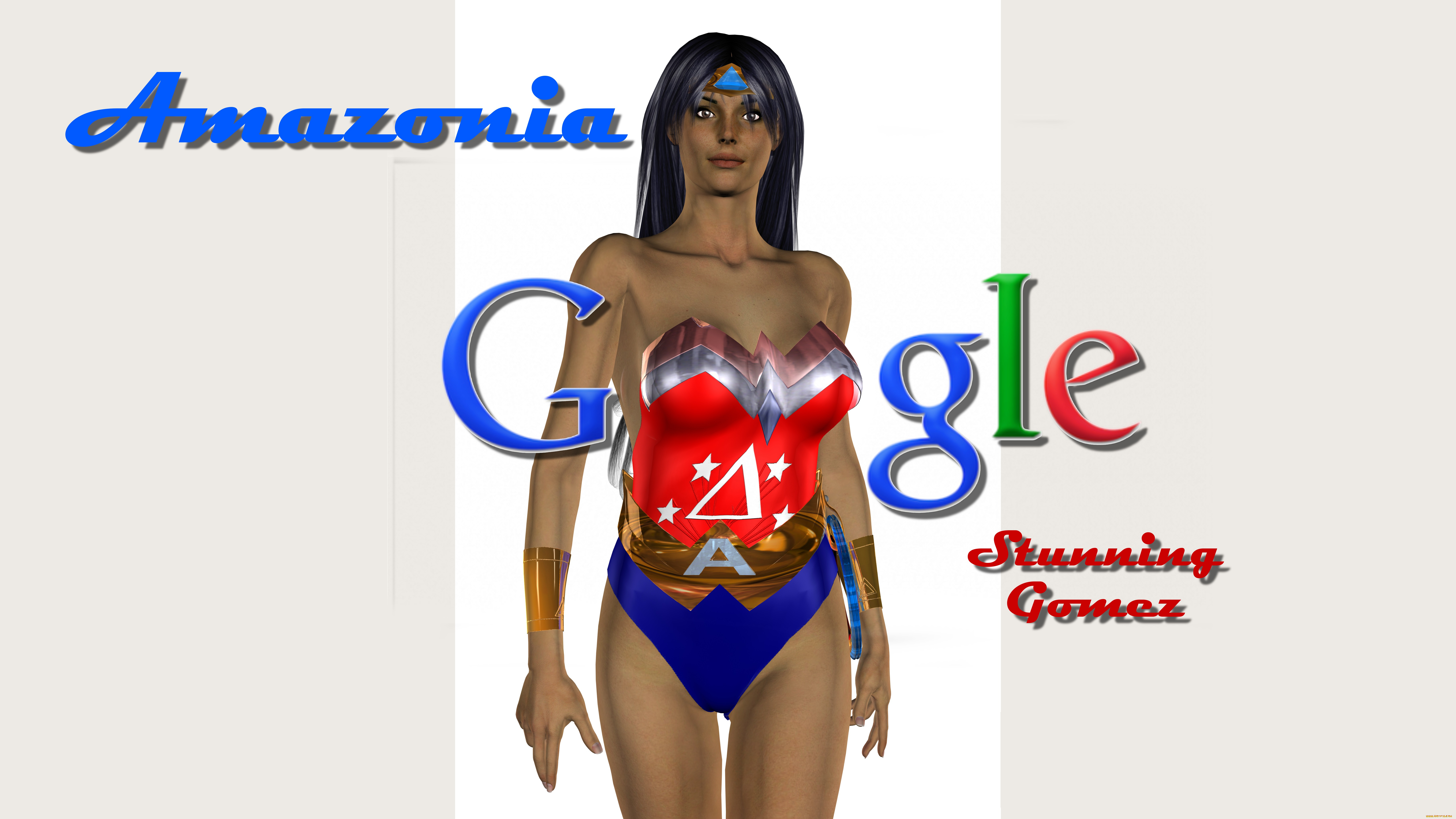 3д, графика, юмор, , humor, девушка, взгляд