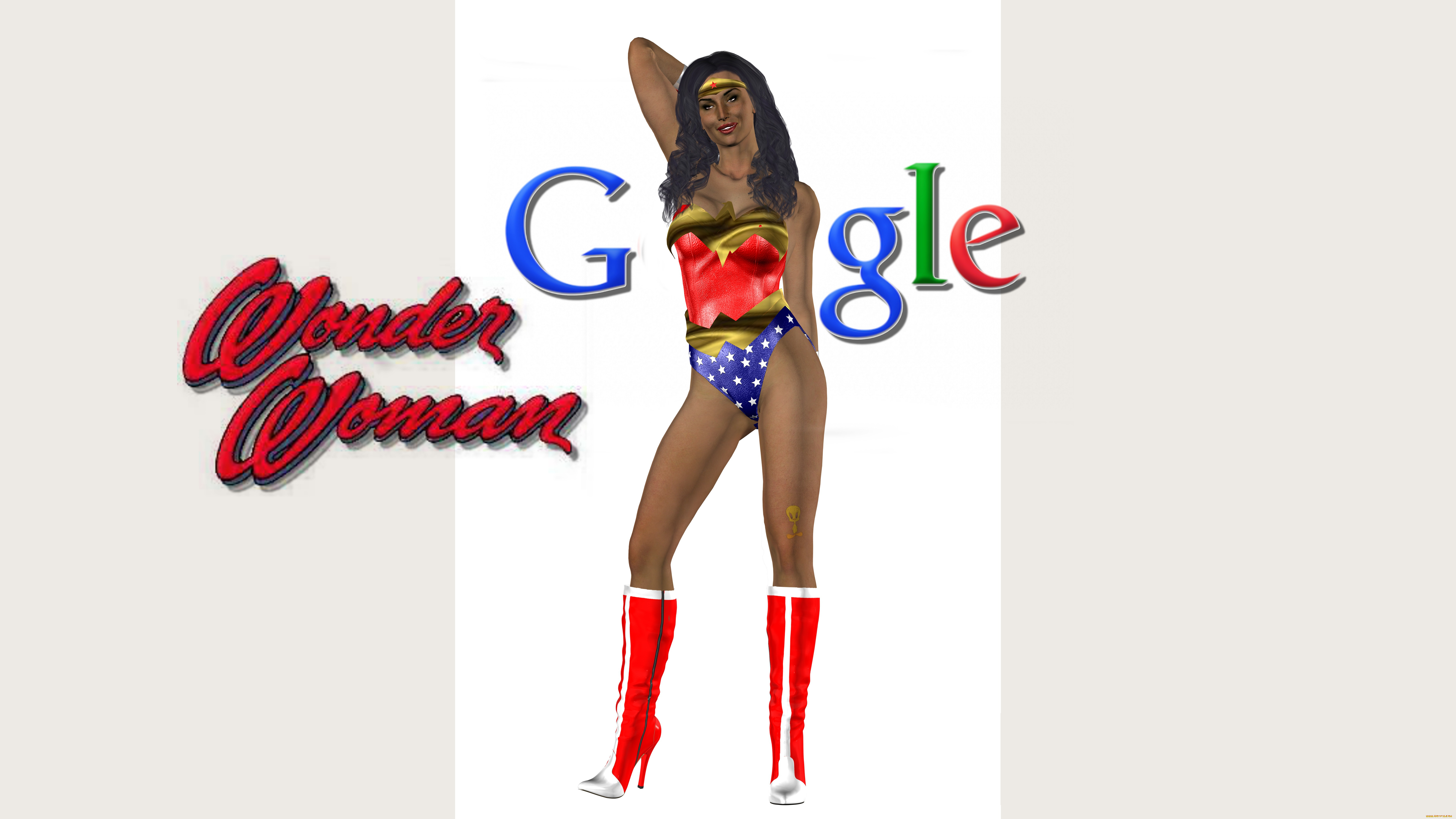 3д, графика, юмор, , humor, девушка, взгляд