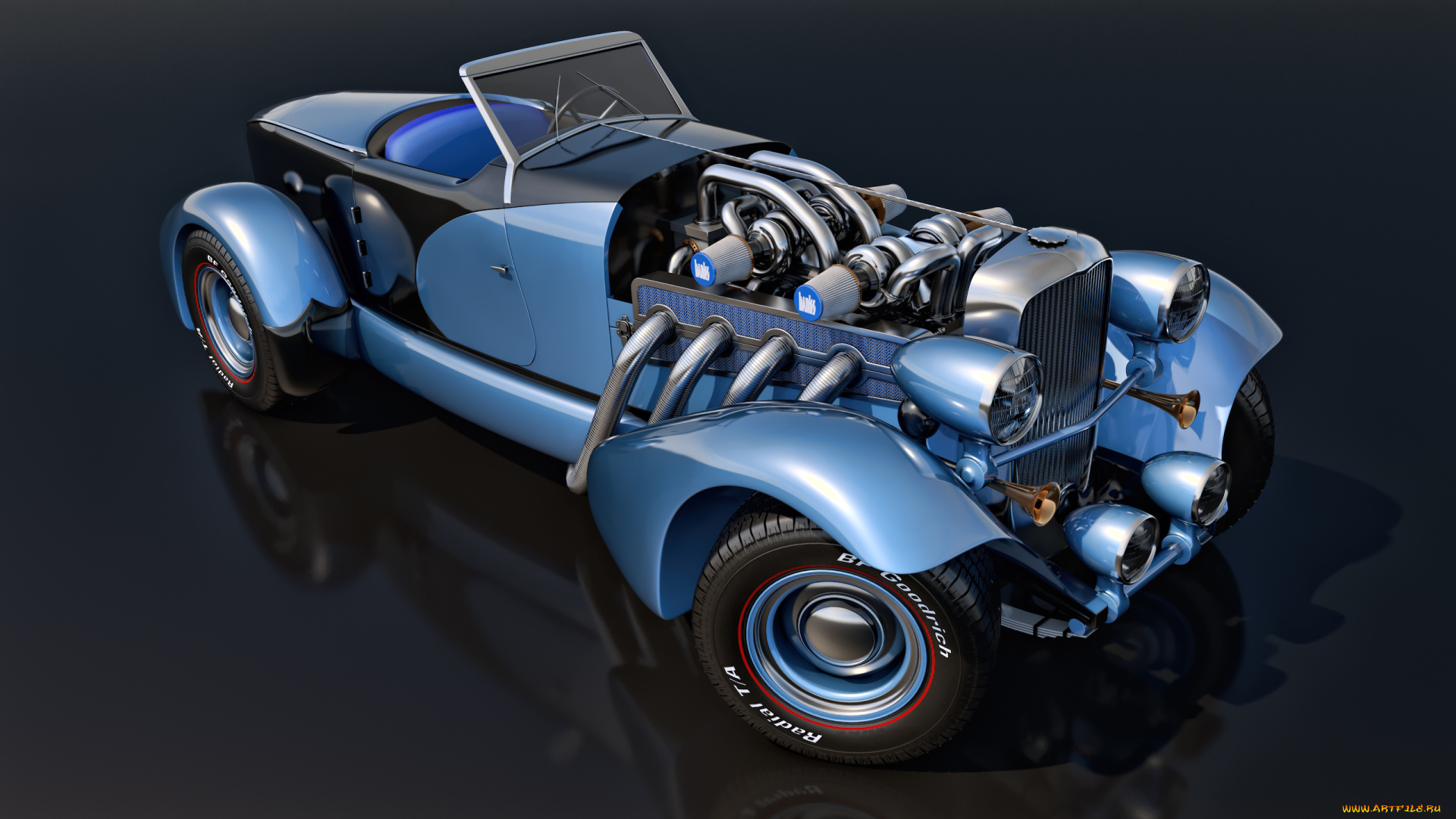 автомобили, 3д, фон, автомобиль