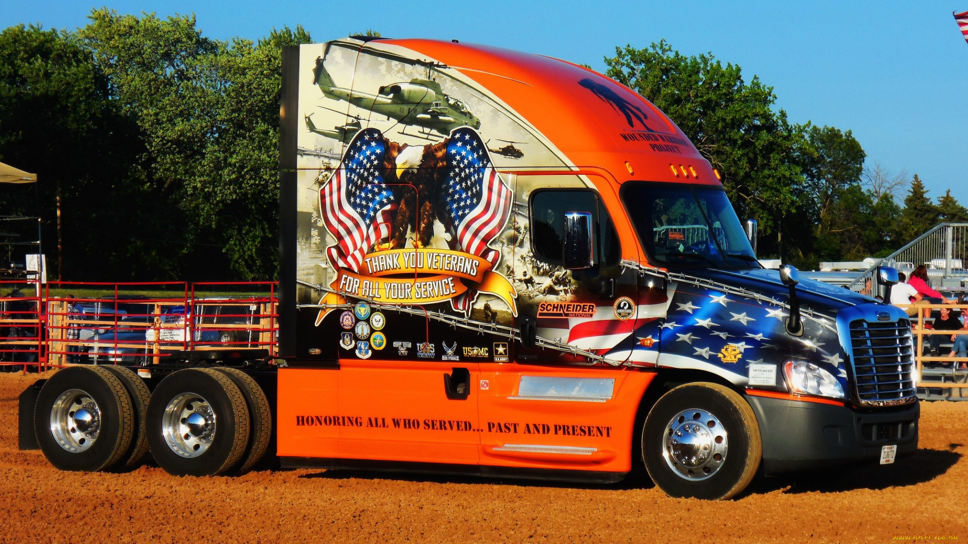 автомобили, freightliner, тяжелый, тягач, седельный, грузовик