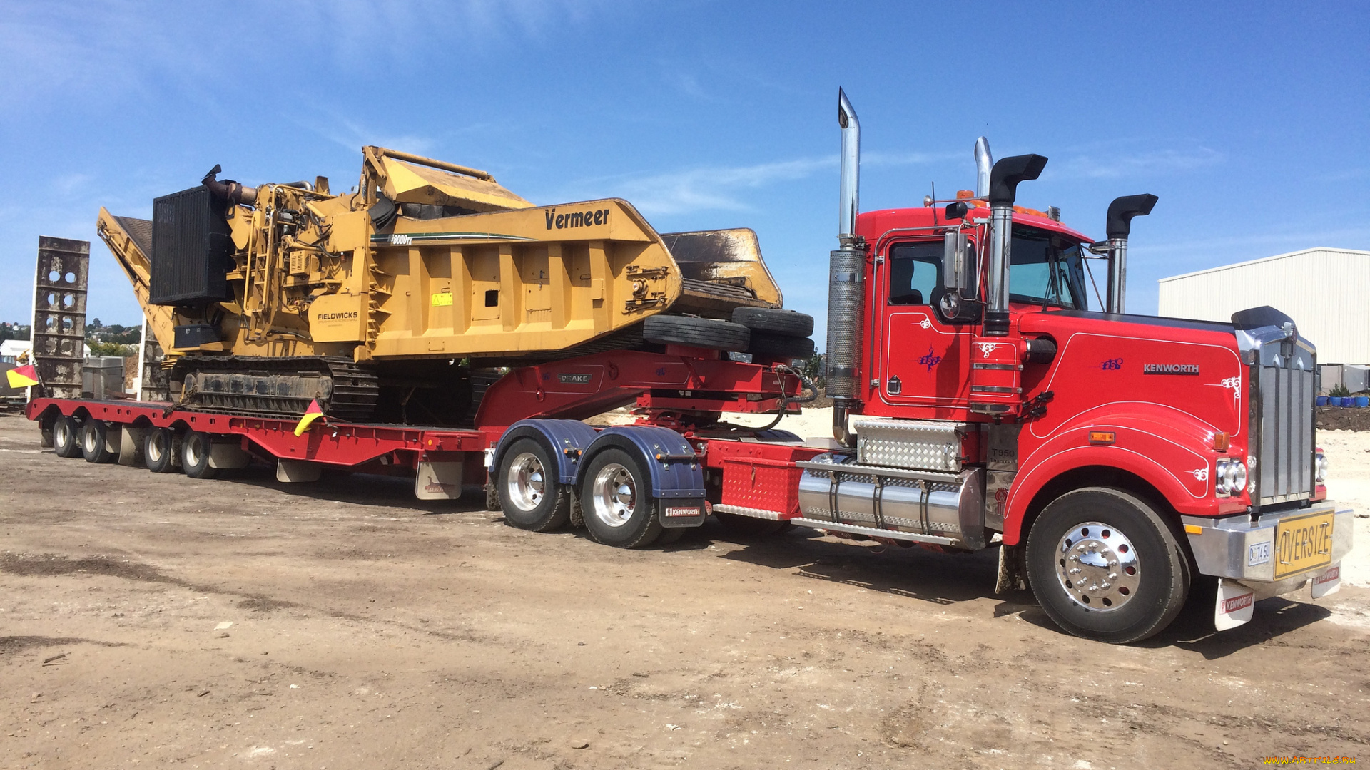 автомобили, kenworth, тягач, грузовик, седельный, тяжелый