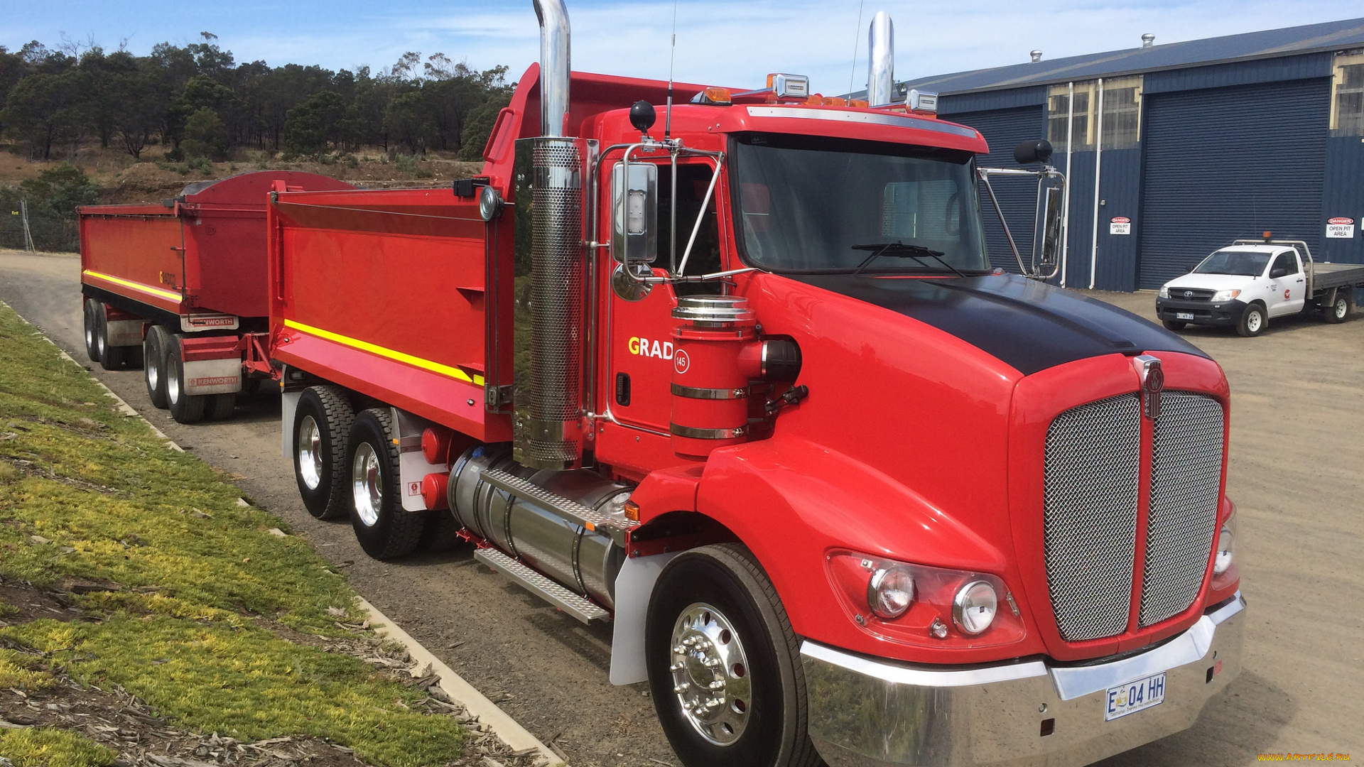 автомобили, kenworth, тягач, седельный, грузовик, тяжелый