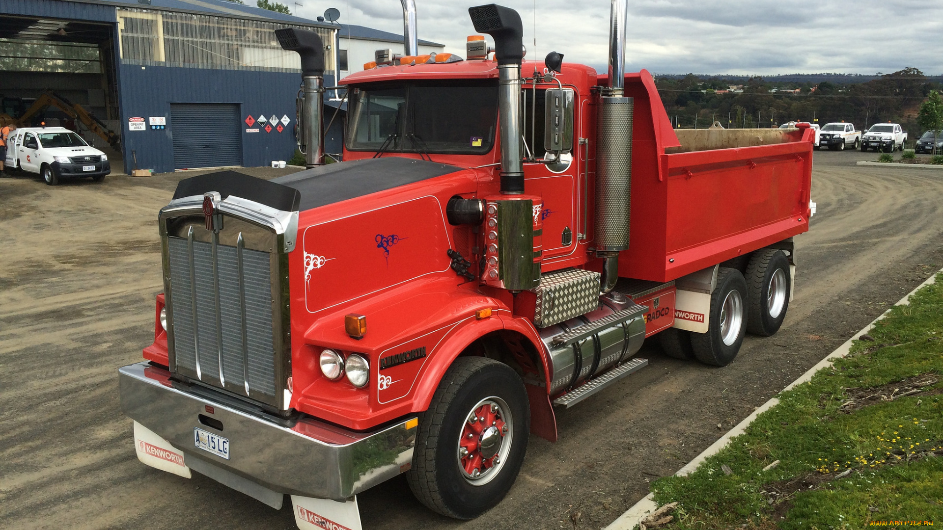 автомобили, kenworth, тягач, седельный, грузовик, тяжелый