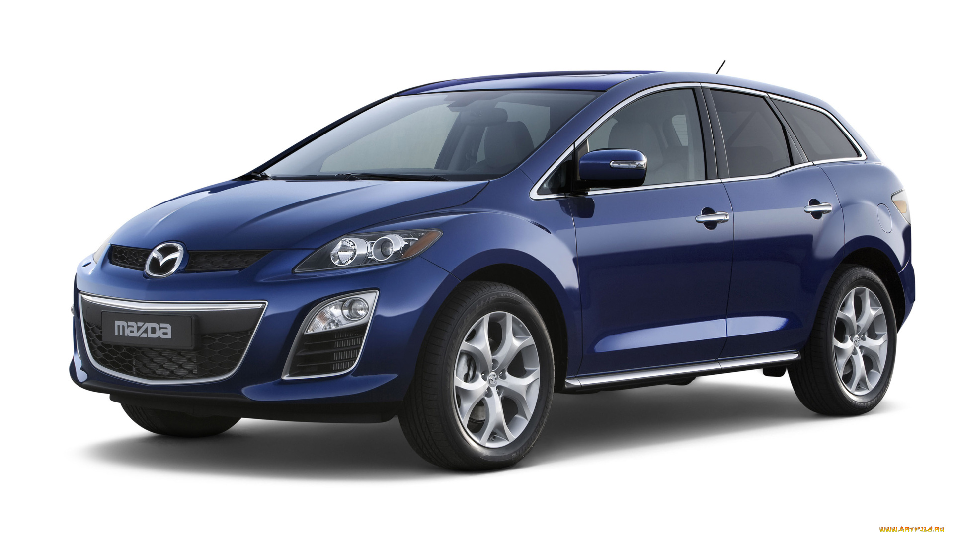 автомобили, mazda, синий, cx-7