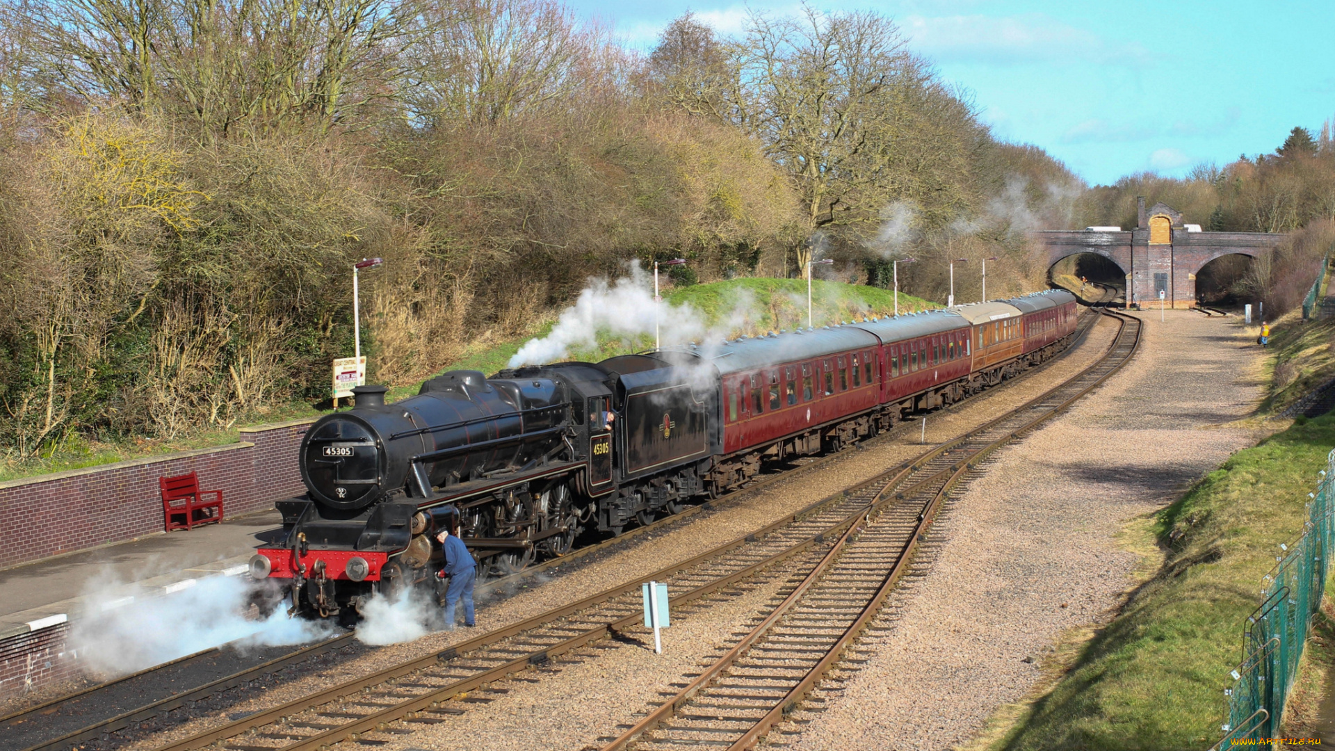 техника, паровозы, паровоз, рельсы, дорога, железная