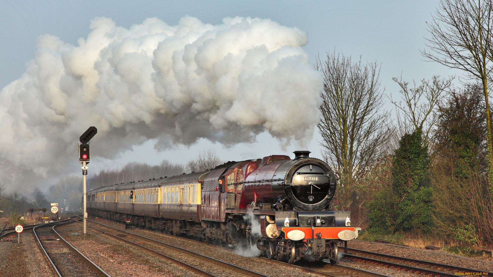 техника, паровозы, паровоз, рельсы, дорога, железная