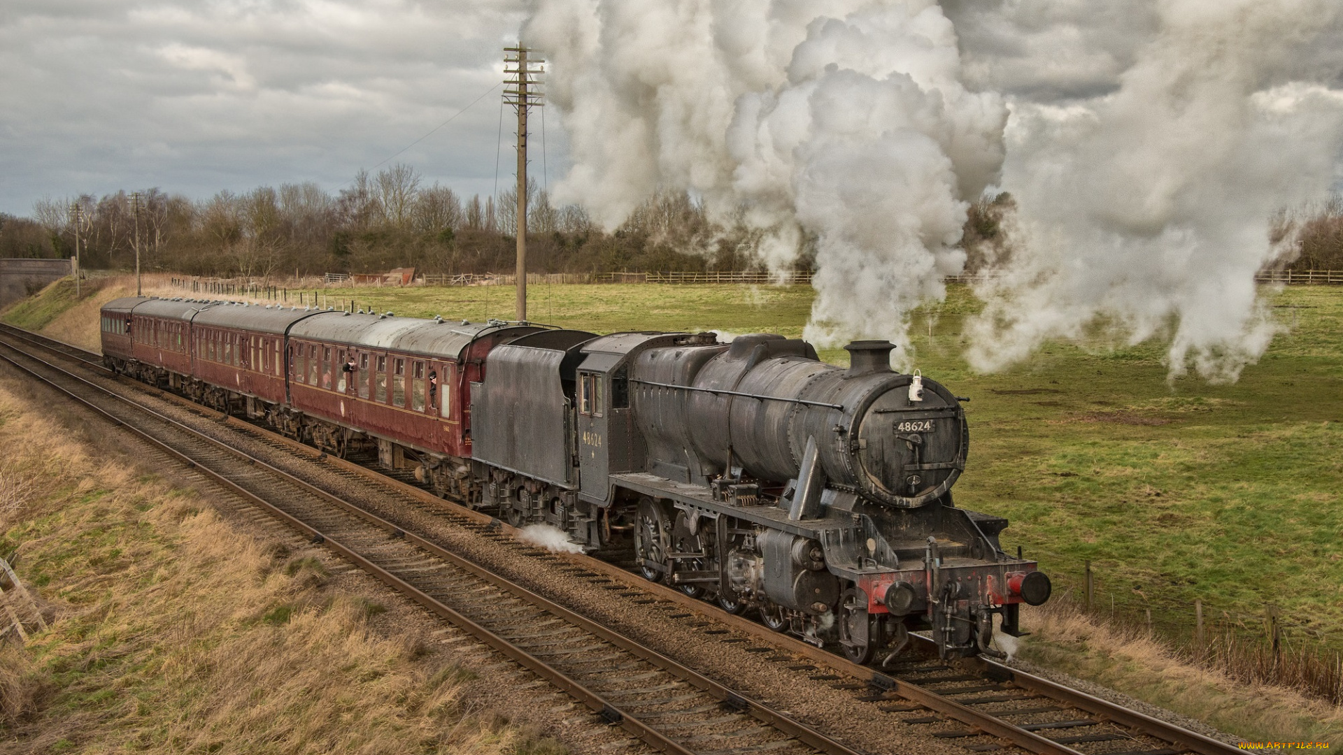 техника, паровозы, паровоз, рельсы, железная, дорога