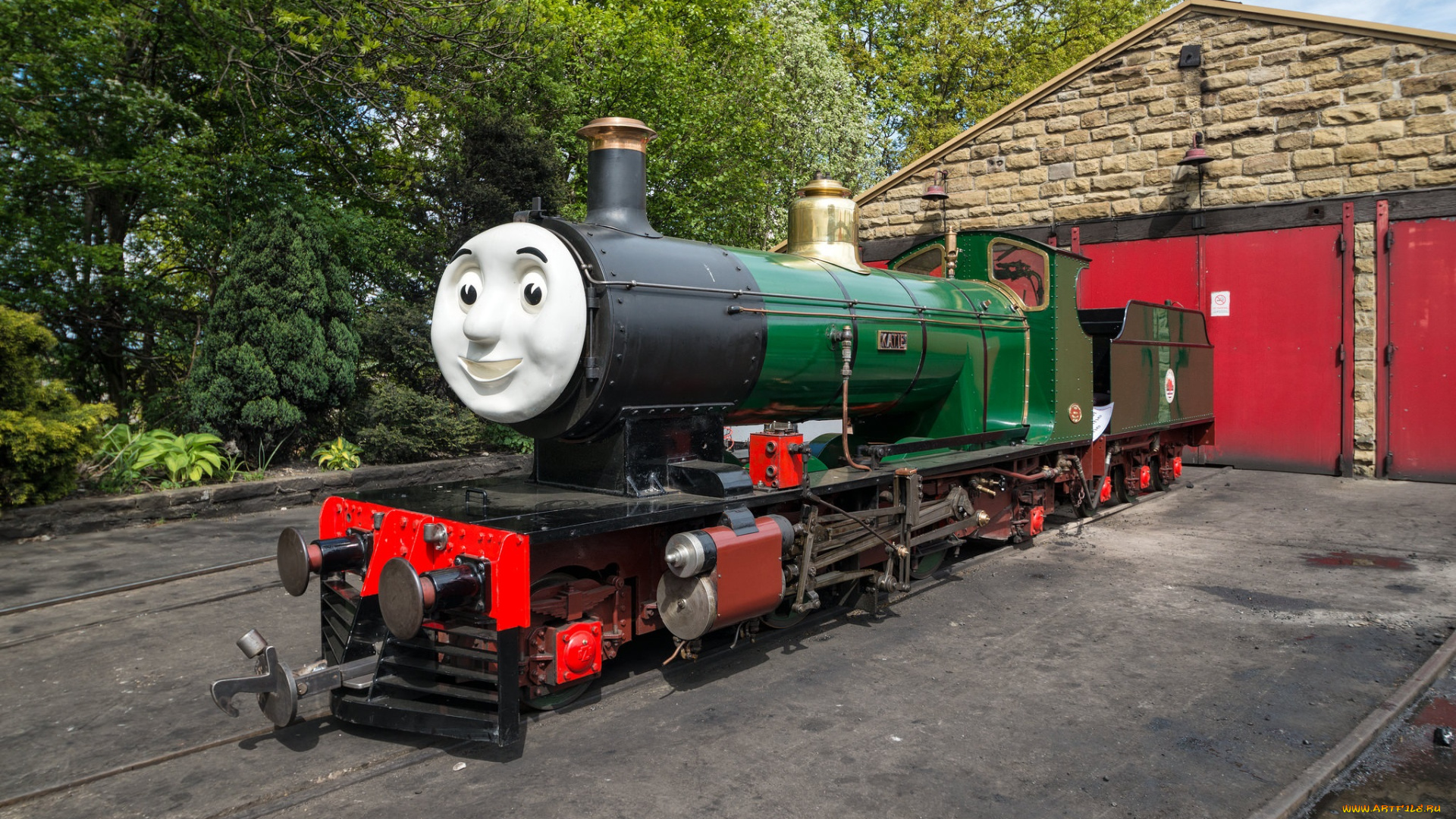 техника, паровозы, паровоз, железная, дорога, рельсы