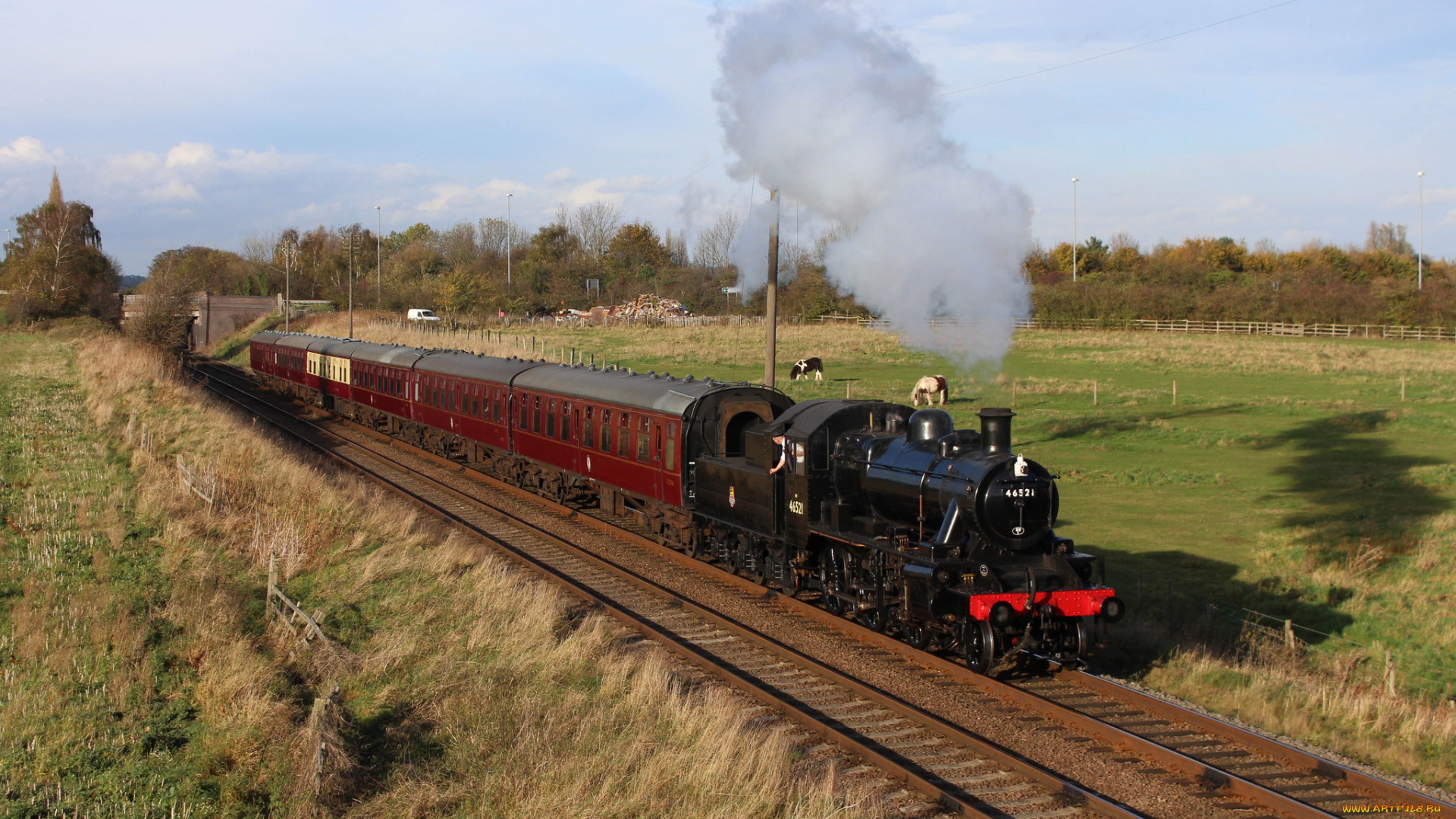 техника, паровозы, рельсы, дорога, железная, паровоз