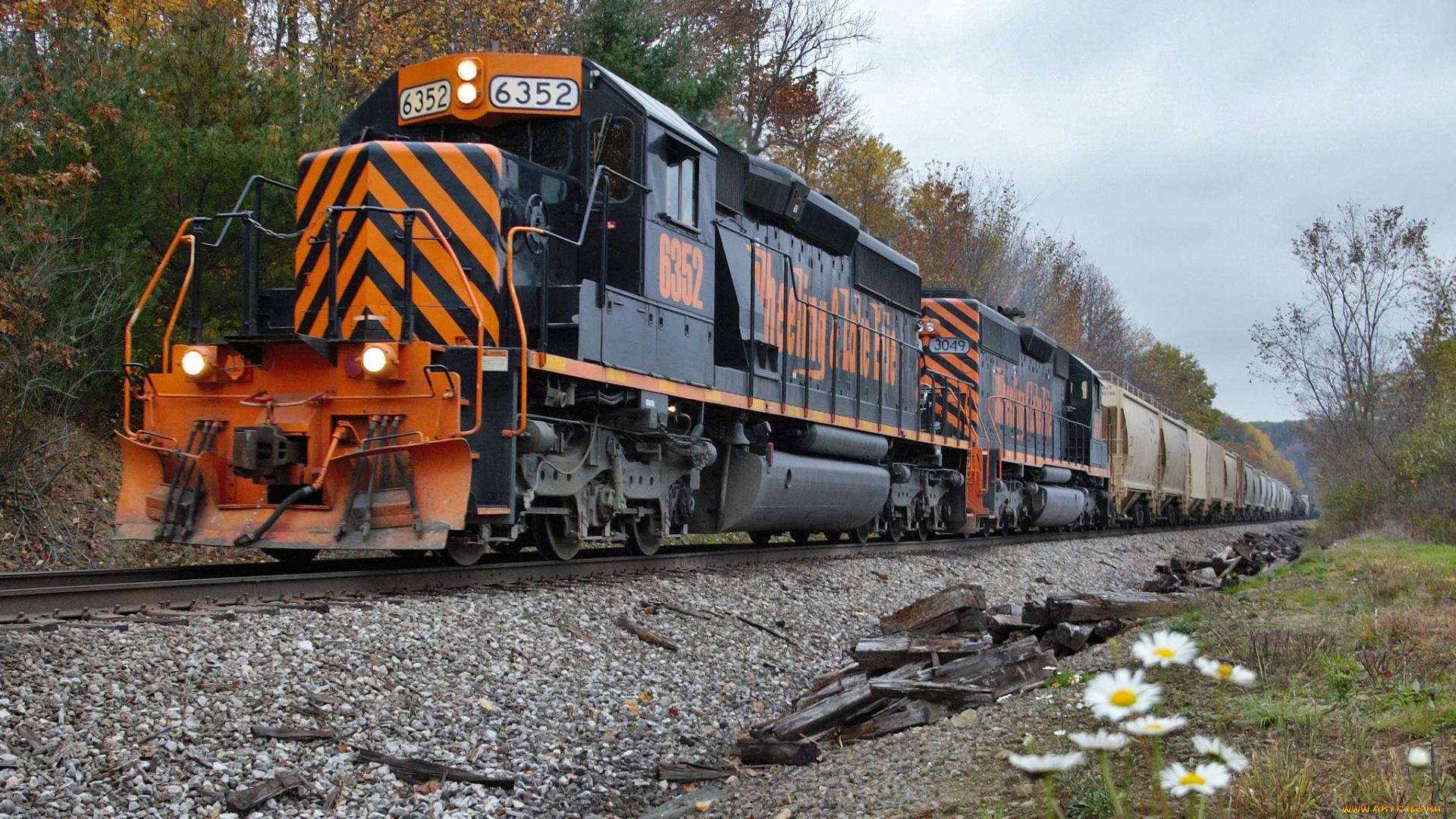 техника, поезда, дорога, железная, состав, локомотив, рельсы