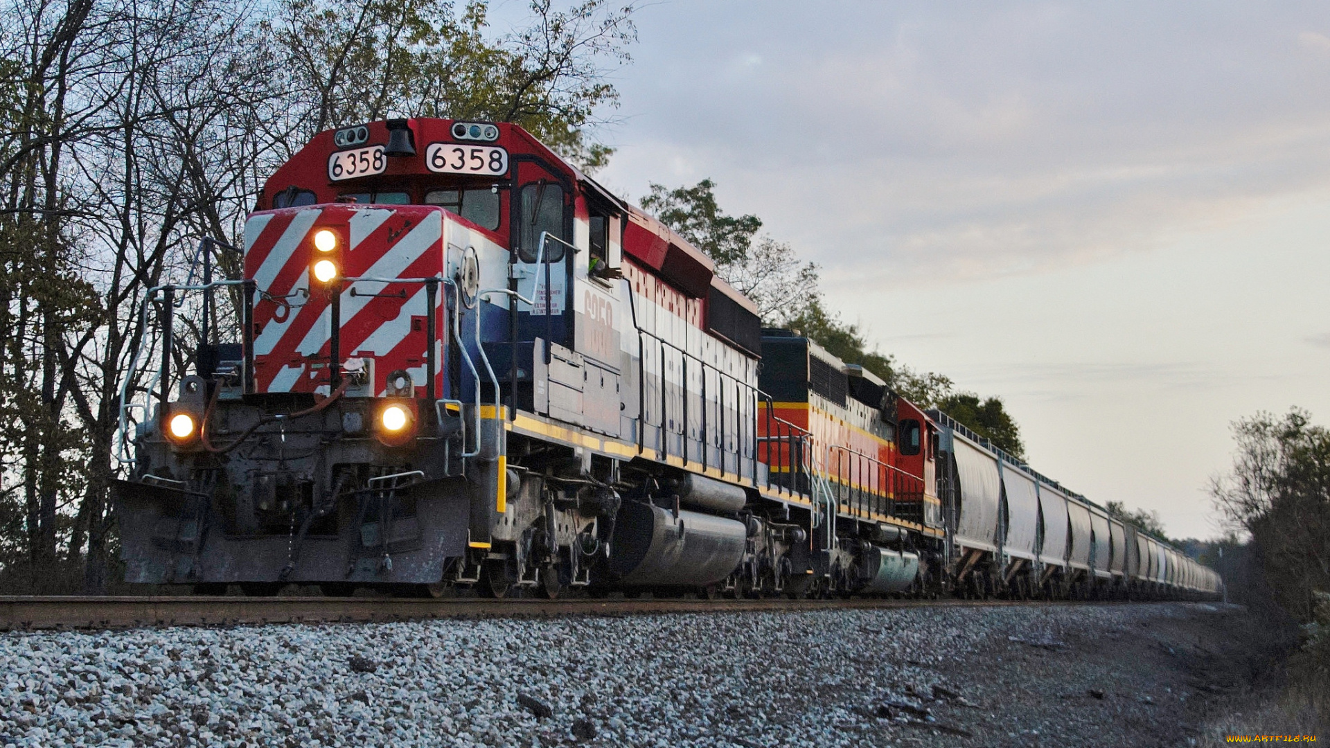 техника, поезда, дорога, железная, состав, локомотив, рельсы